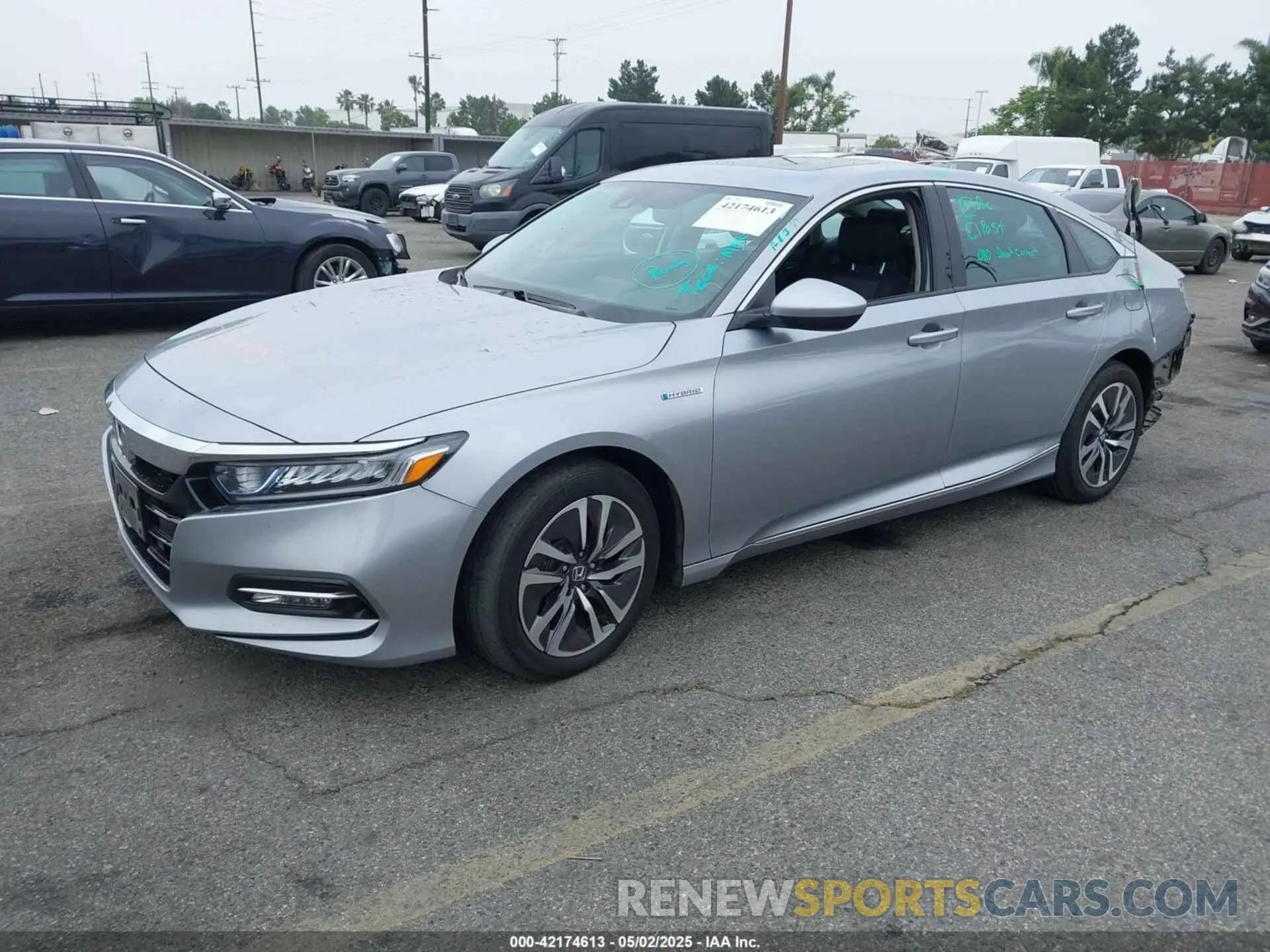 2 Photograph of a damaged car 1HGCV3F42KA021893 HONDA ACCORD HYBRID 2019