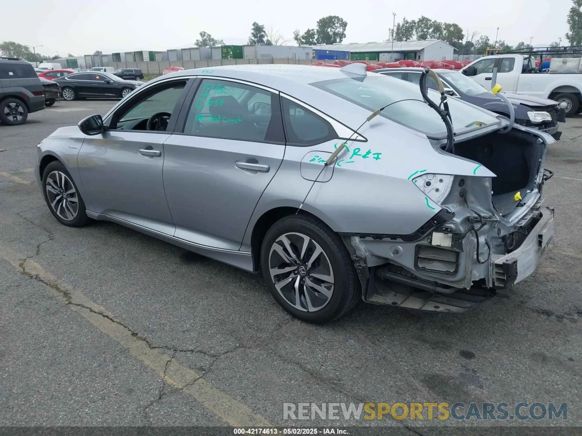 3 Photograph of a damaged car 1HGCV3F42KA021893 HONDA ACCORD HYBRID 2019