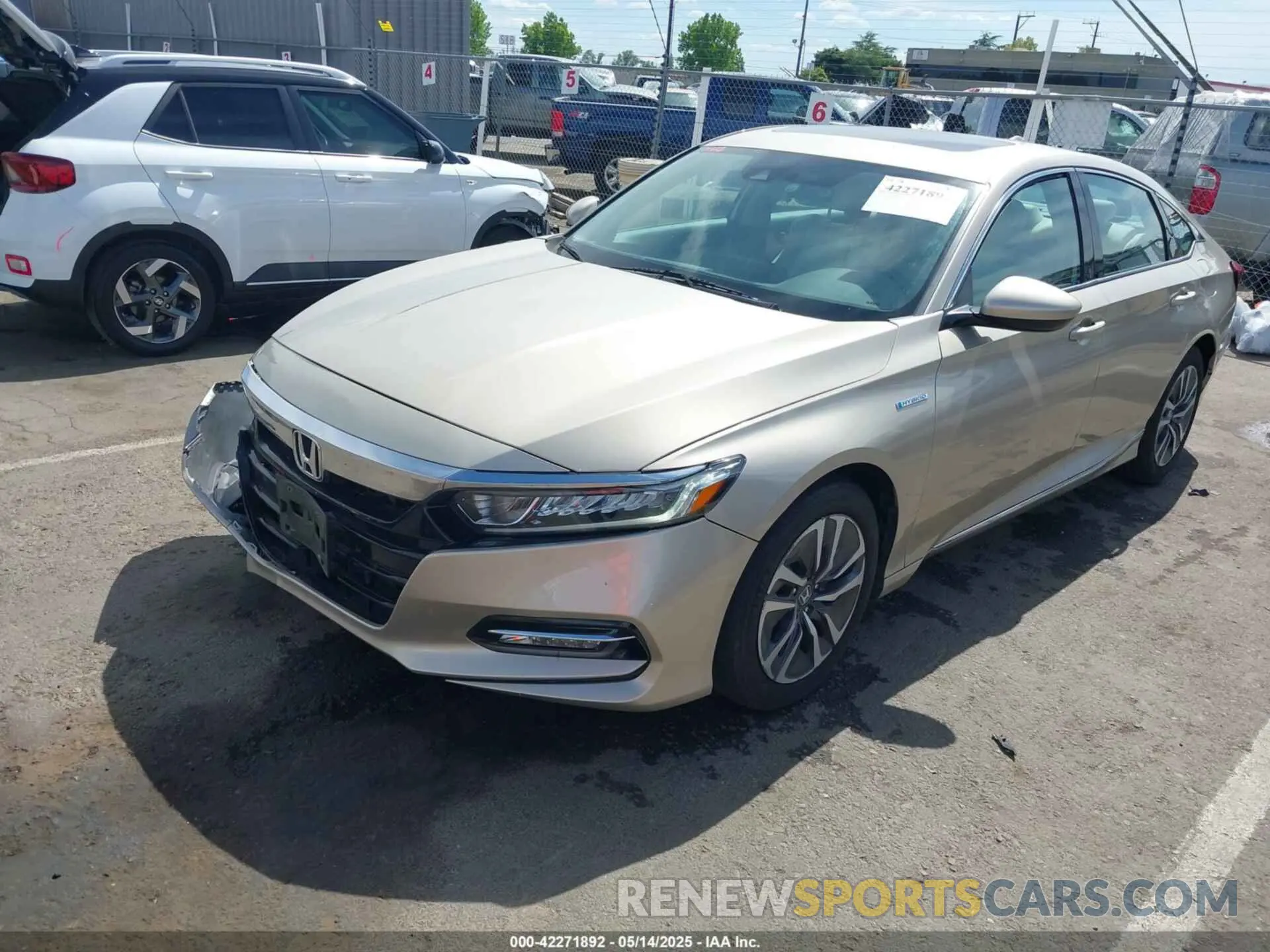 2 Photograph of a damaged car 1HGCV3F47KA009254 HONDA ACCORD HYBRID 2019