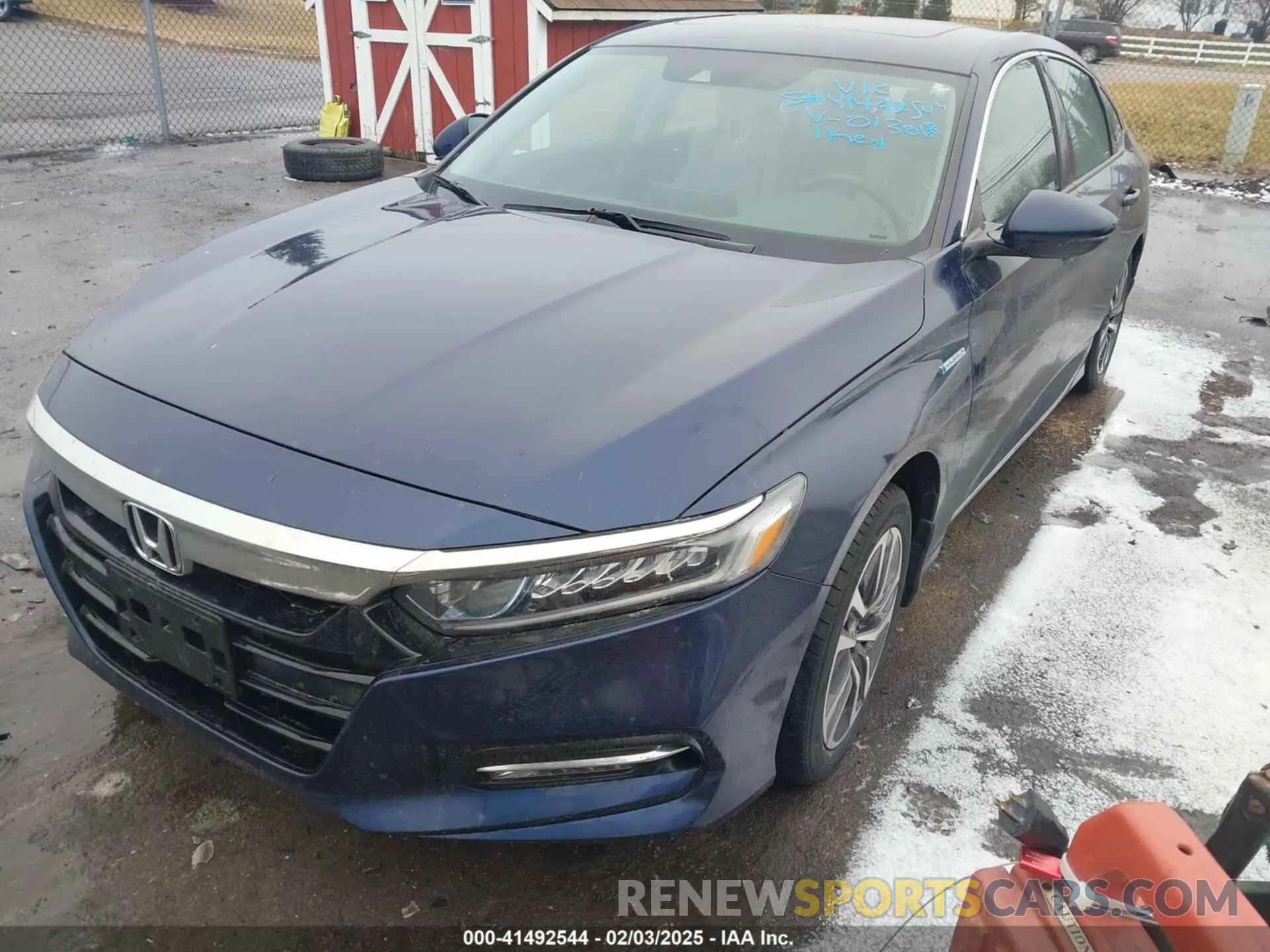 2 Photograph of a damaged car 1HGCV3F57KA013068 HONDA ACCORD HYBRID 2019