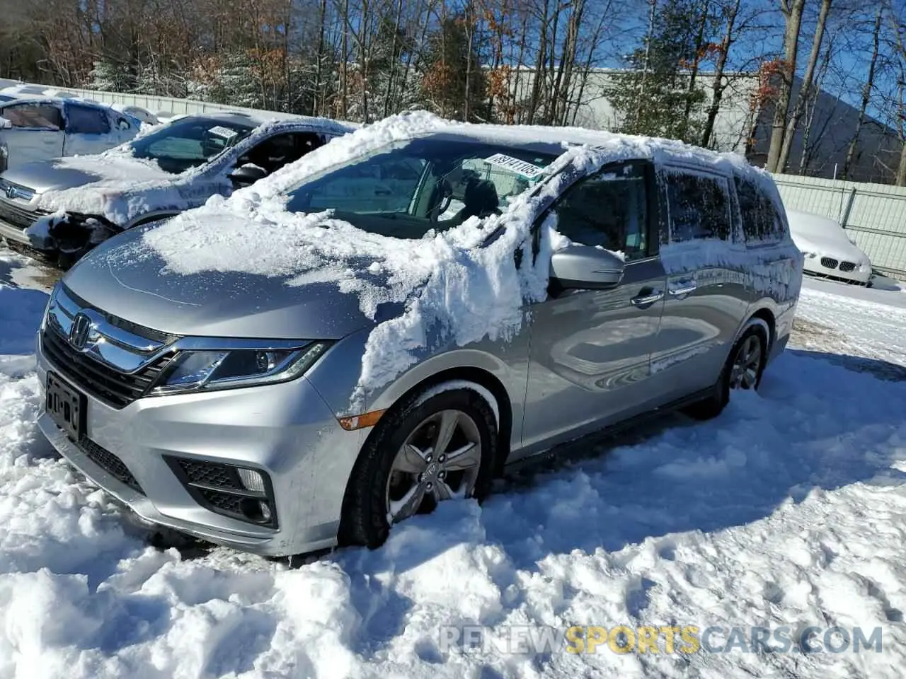 1 Photograph of a damaged car 5FNRL6H57KB114194 HONDA All Models 2019