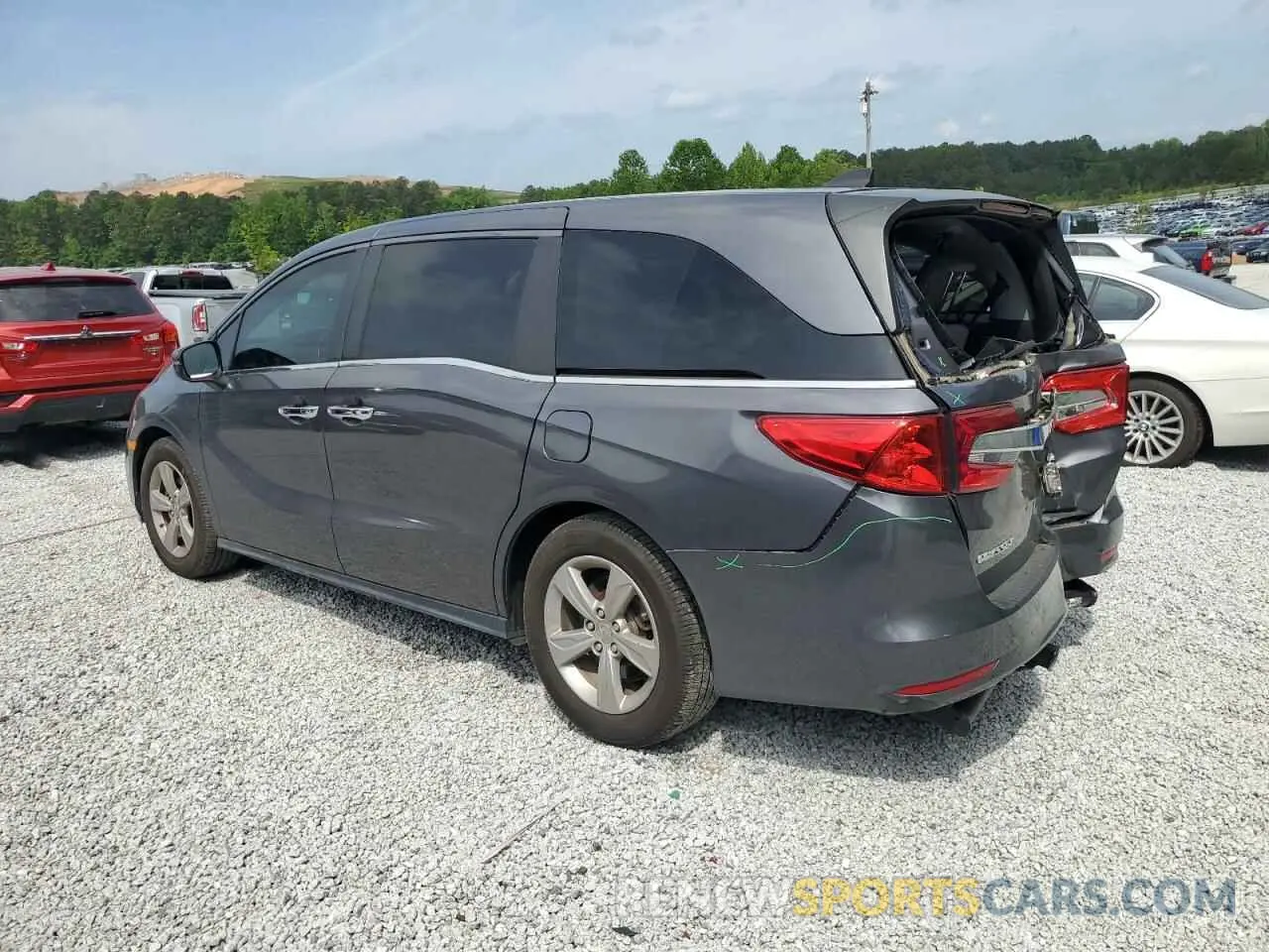 2 Photograph of a damaged car 5FNRL6H72KB012691 HONDA All Models 2019