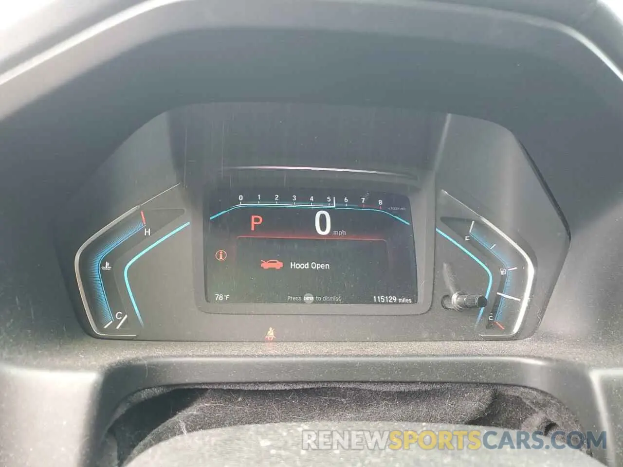 9 Photograph of a damaged car 5FNRL6H72KB012691 HONDA All Models 2019