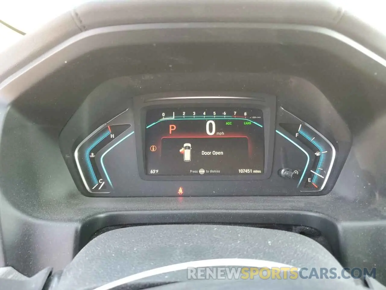 9 Photograph of a damaged car 5FNRL6H76KB009213 HONDA All Models 2019
