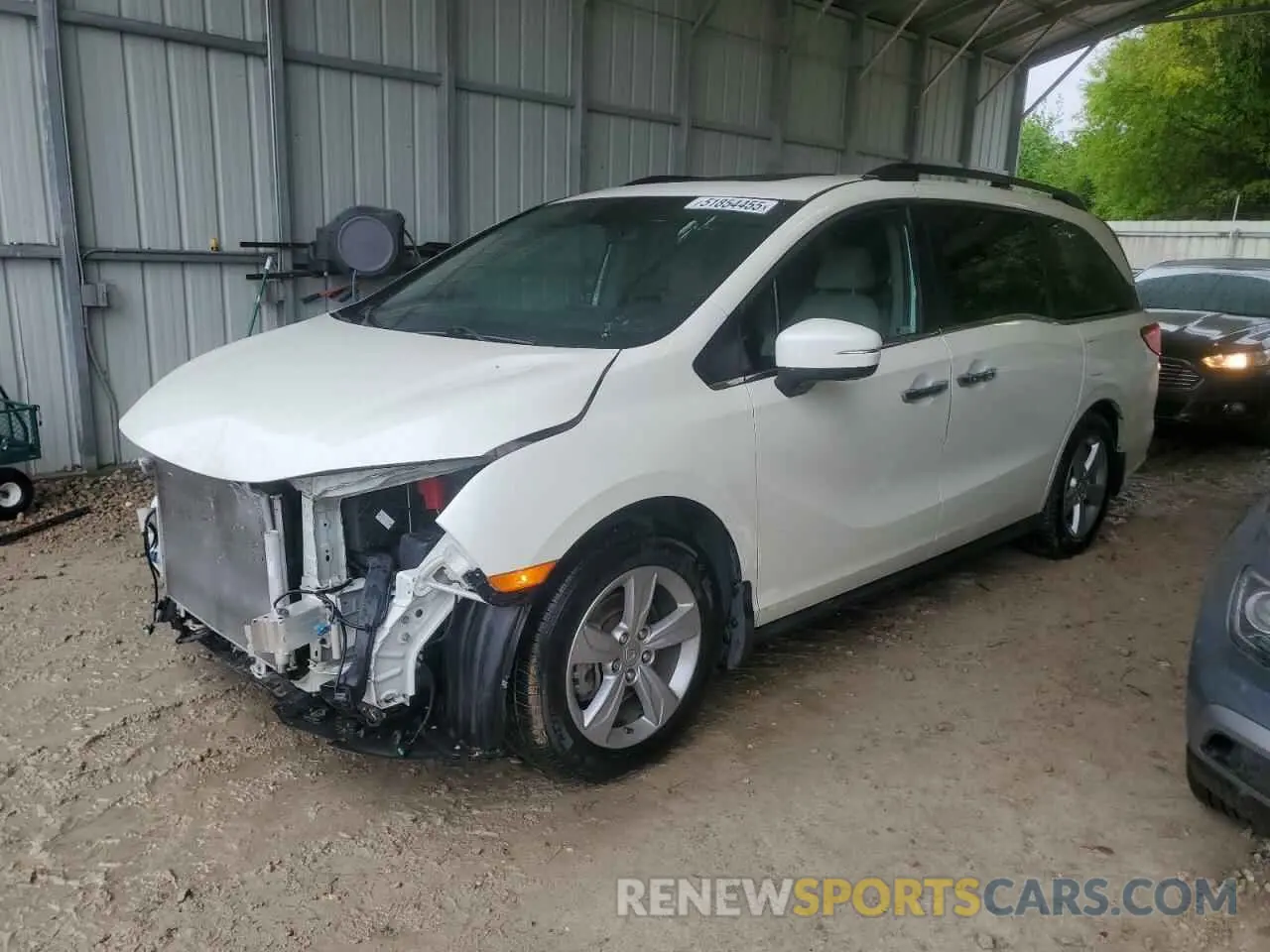 1 Photograph of a damaged car 5FNRL6H76KB045998 HONDA All Models 2019