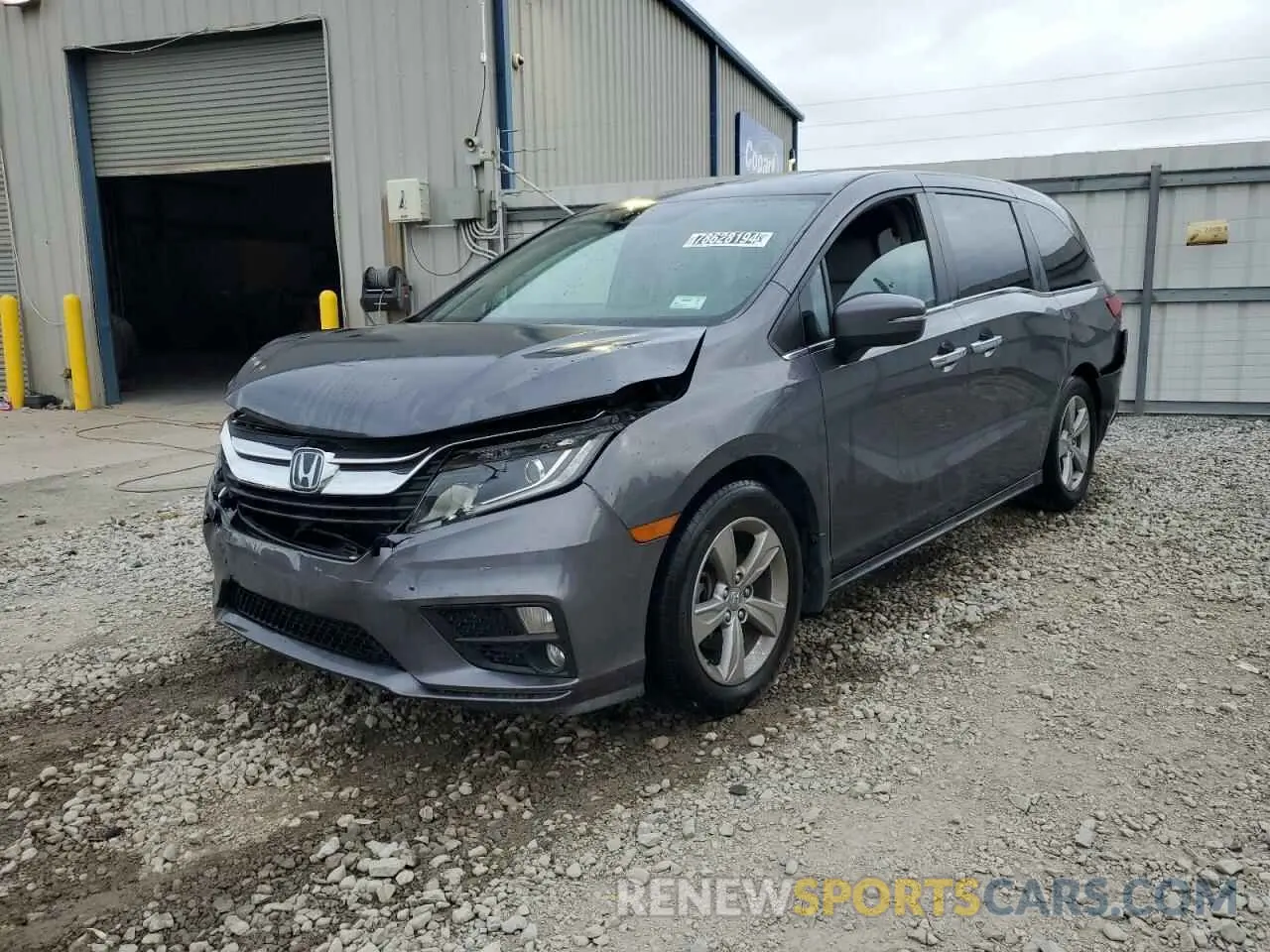 1 Photograph of a damaged car 5FNRL6H78KB018186 HONDA All Models 2019