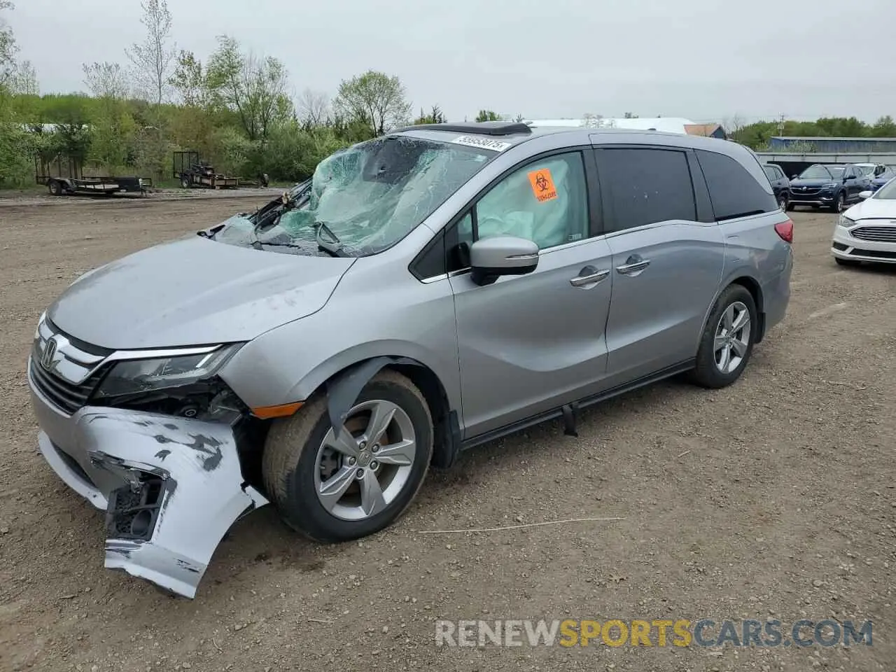 1 Photograph of a damaged car 5FNRL6H7XKB049729 HONDA All Models 2019