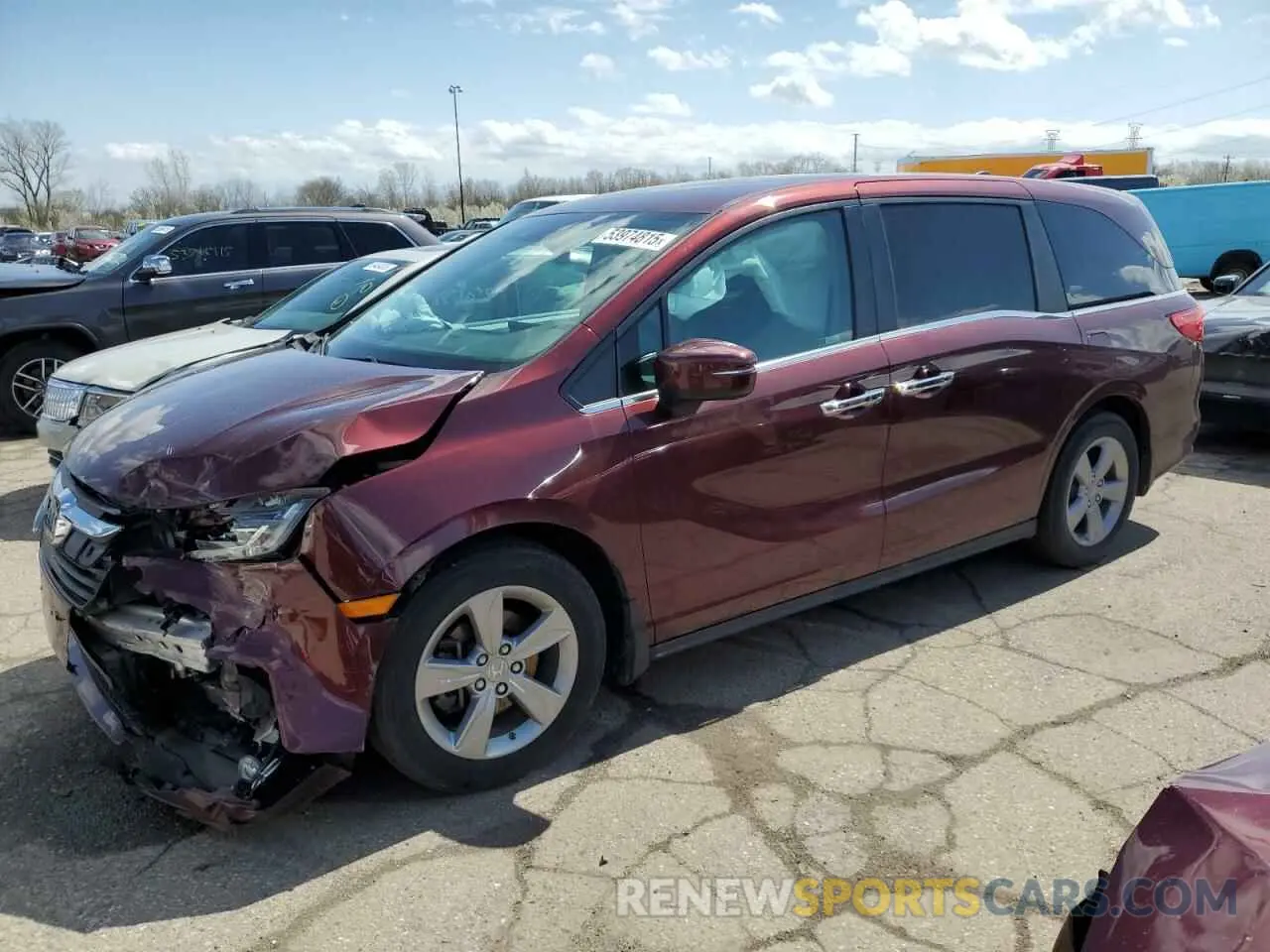 1 Photograph of a damaged car 5FNRL6H54LB048043 HONDA All Models 2020