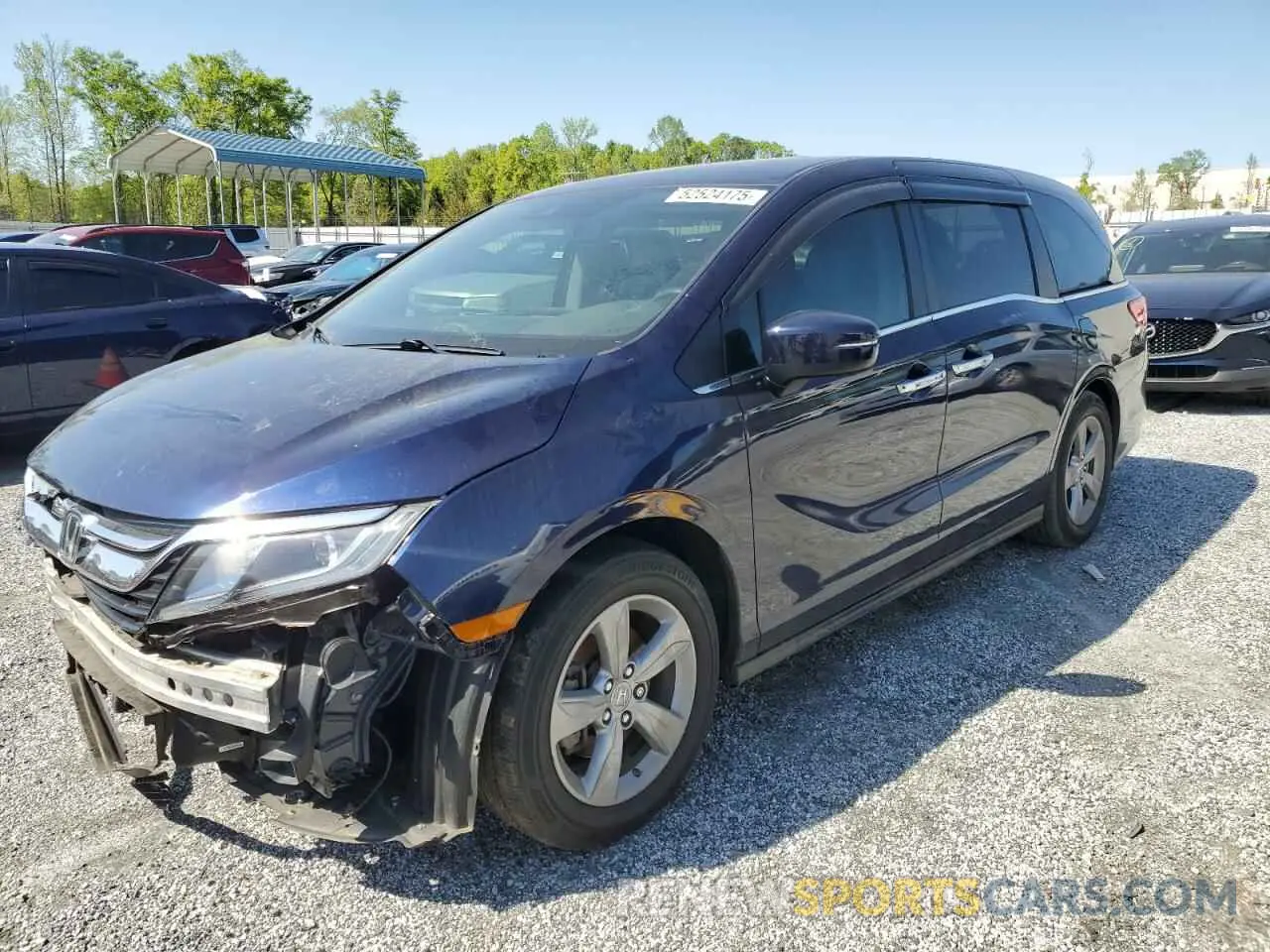 1 Photograph of a damaged car 5FNRL6H70LB069215 HONDA All Models 2020
