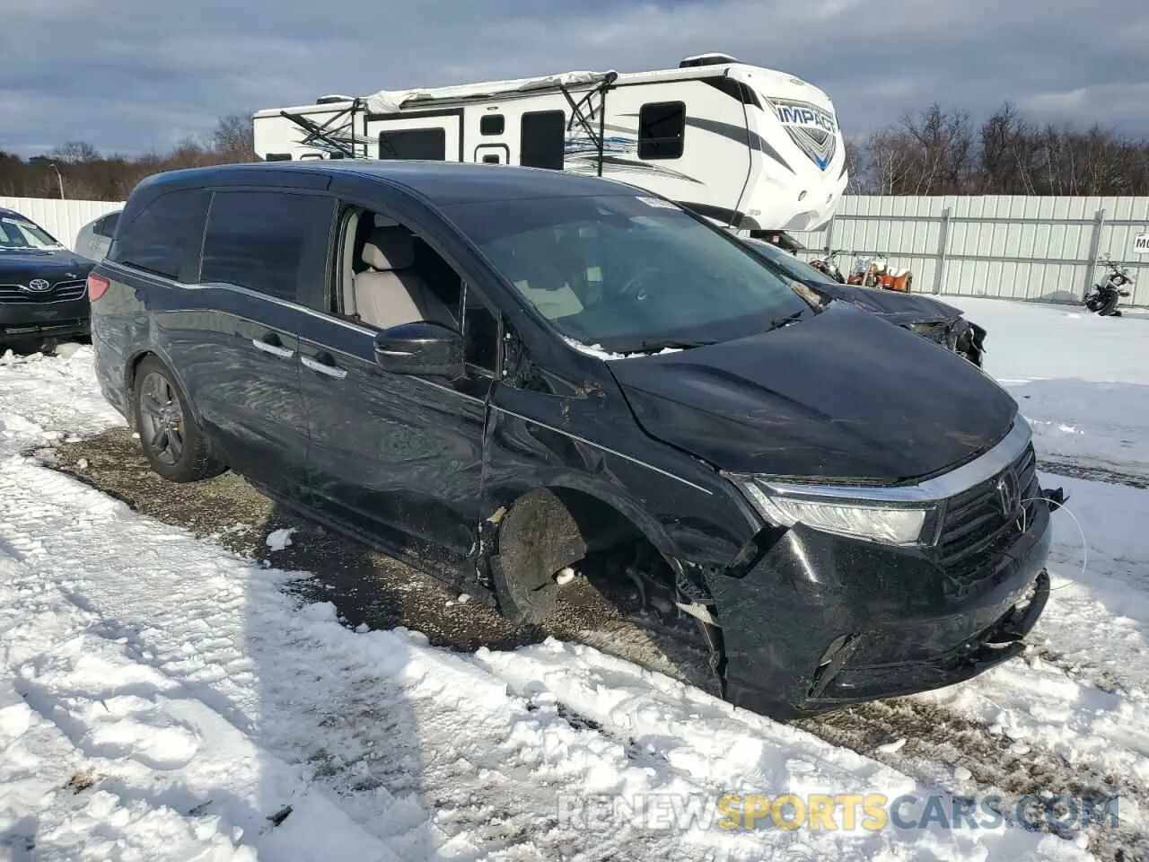 4 Photograph of a damaged car 5FNRL6H59MB004265 HONDA All Models 2021