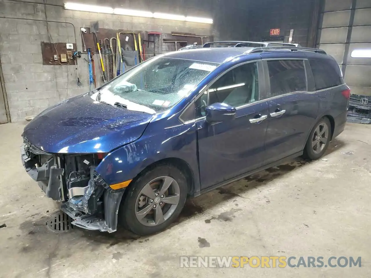 1 Photograph of a damaged car 5FNRL6H5XMB010799 HONDA All Models 2021