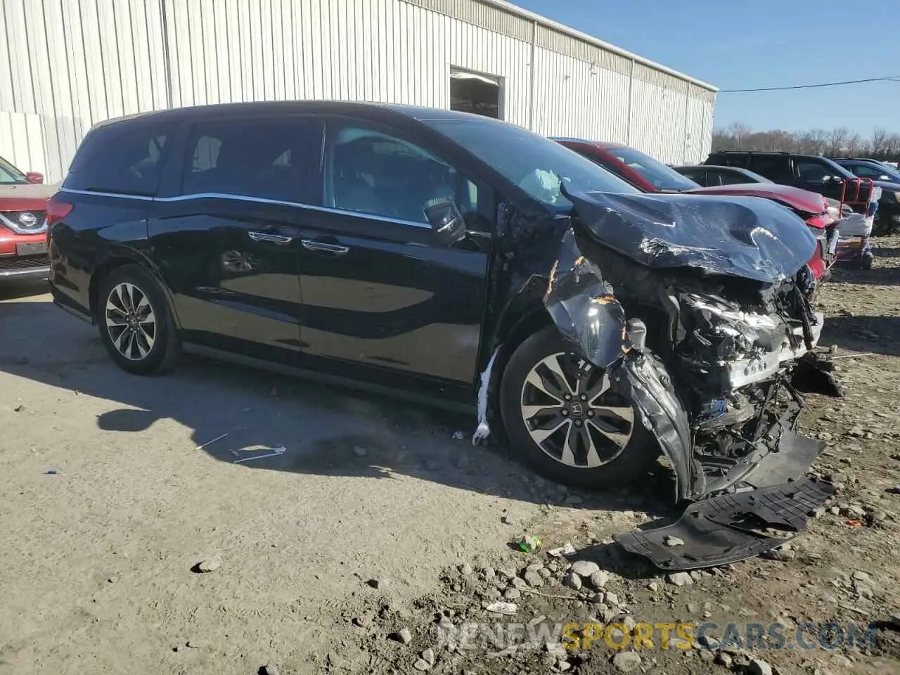 4 Фотография поврежденного автомобиля 5FNRL6H78MB021365 HONDA All Models 2021