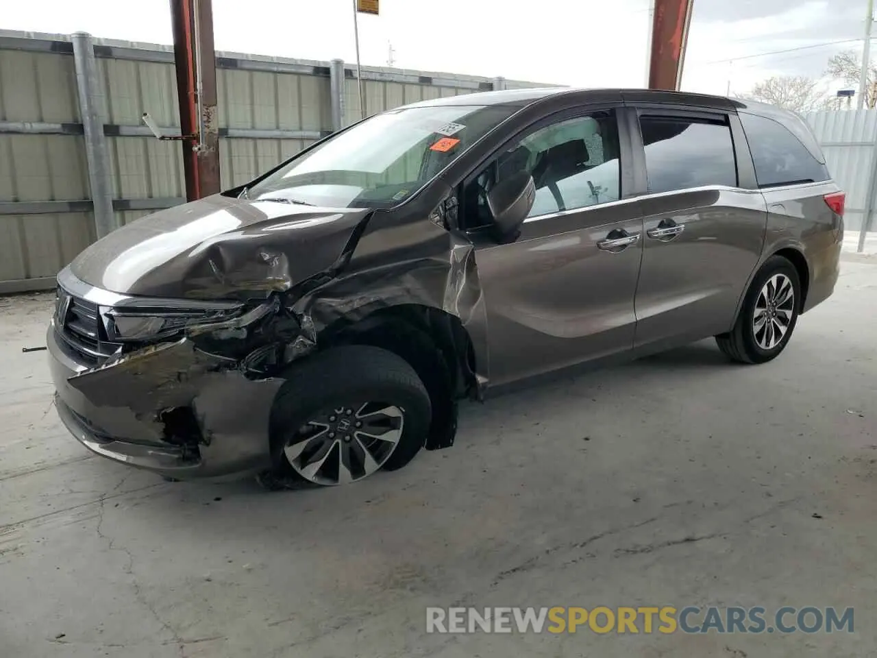 1 Photograph of a damaged car 5FNRL6H78MB036741 HONDA All Models 2021