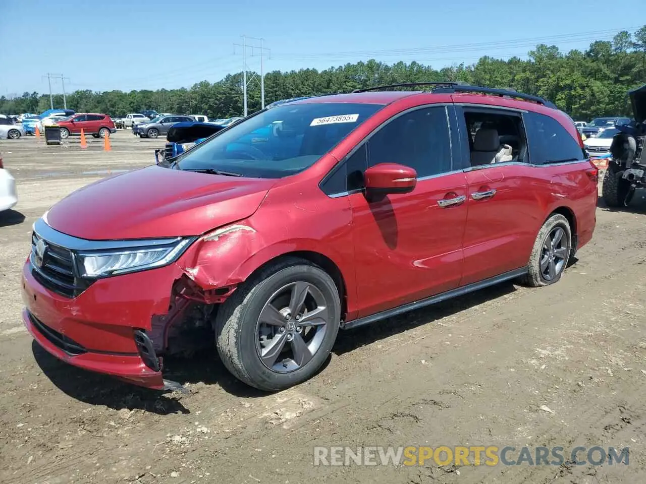 1 Photograph of a damaged car 5FNRL6H50NB011140 HONDA All Models 2022