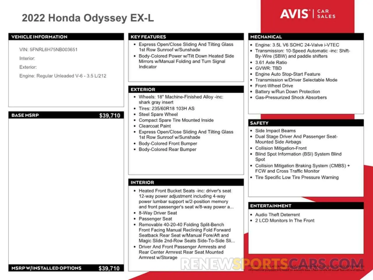 13 Фотография поврежденного автомобиля 5FNRL6H75NB003651 HONDA All Models 2022