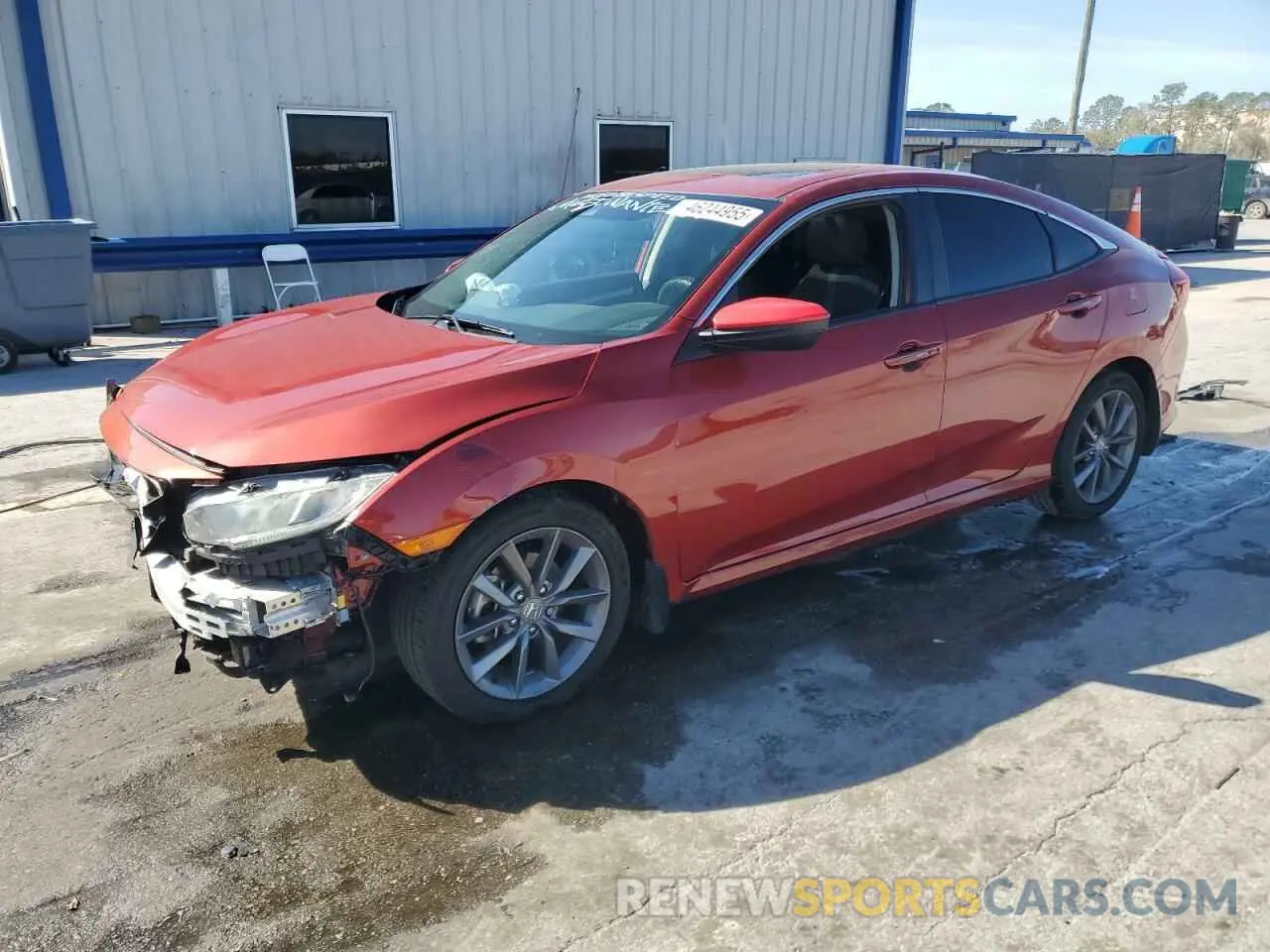 1 Photograph of a damaged car 19XFC1F30KE009879 HONDA CIVIC 2019