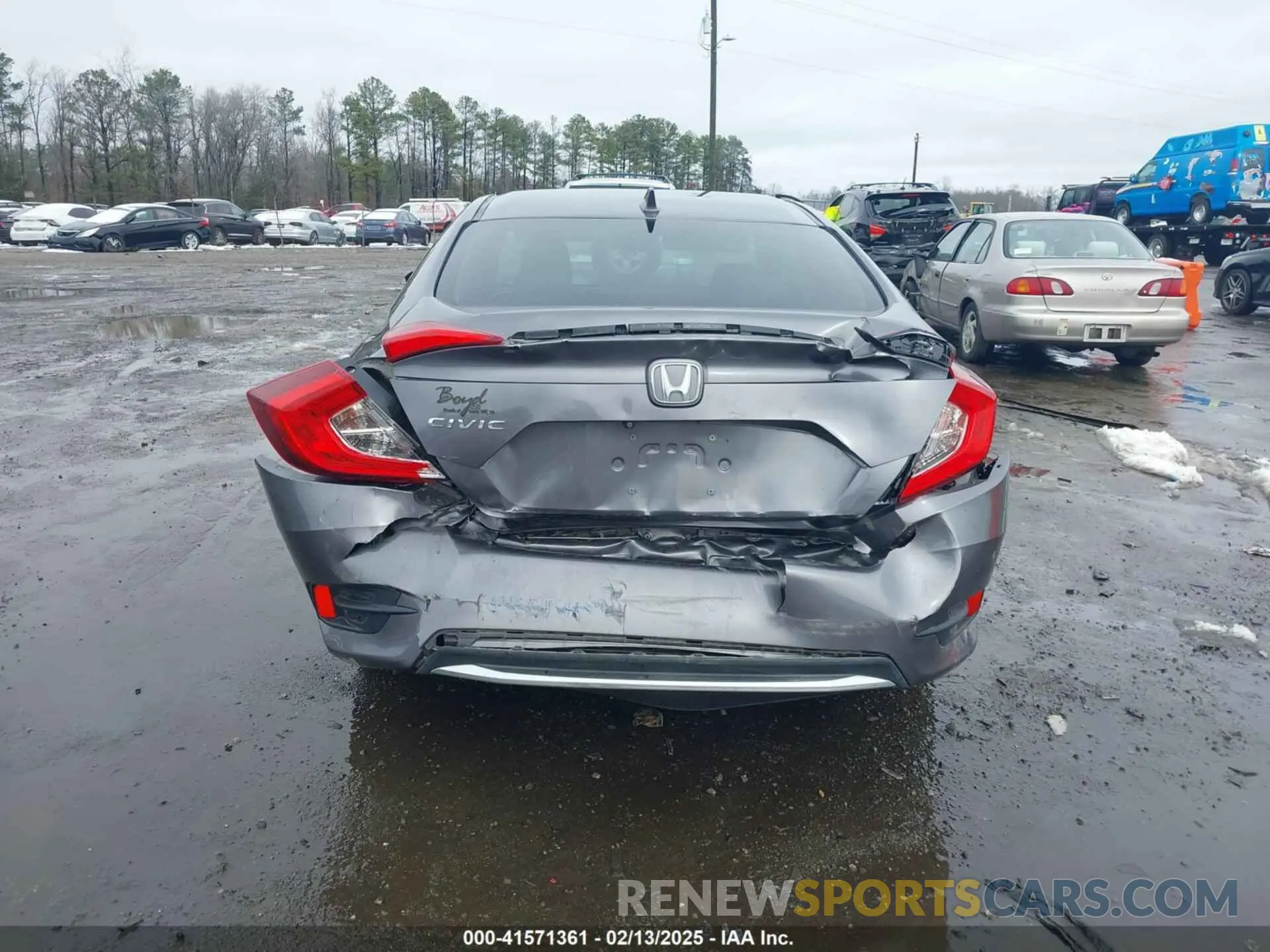 16 Photograph of a damaged car 19XFC1F31KE002777 HONDA CIVIC 2019