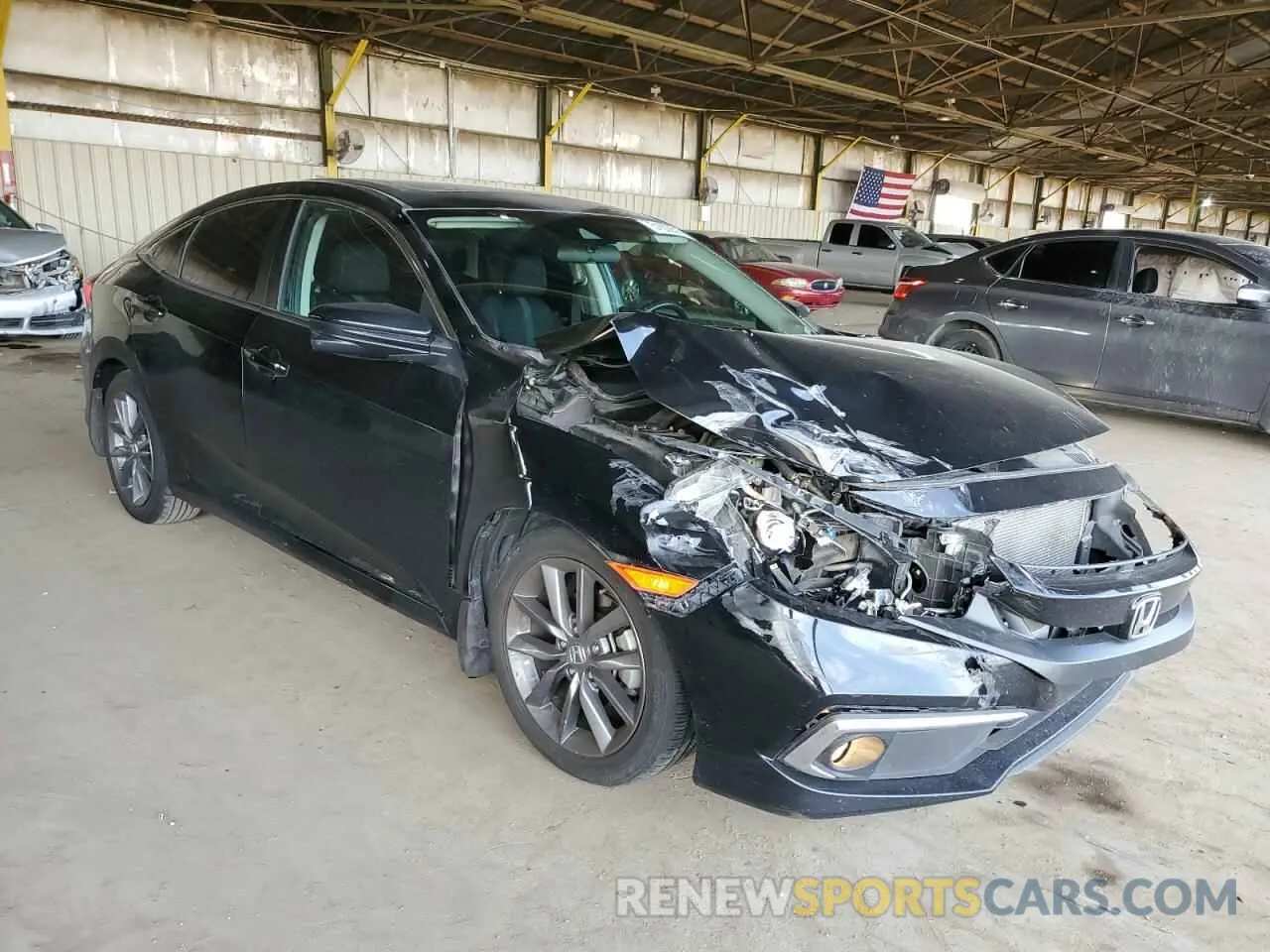 4 Photograph of a damaged car 19XFC1F31KE207886 HONDA CIVIC 2019