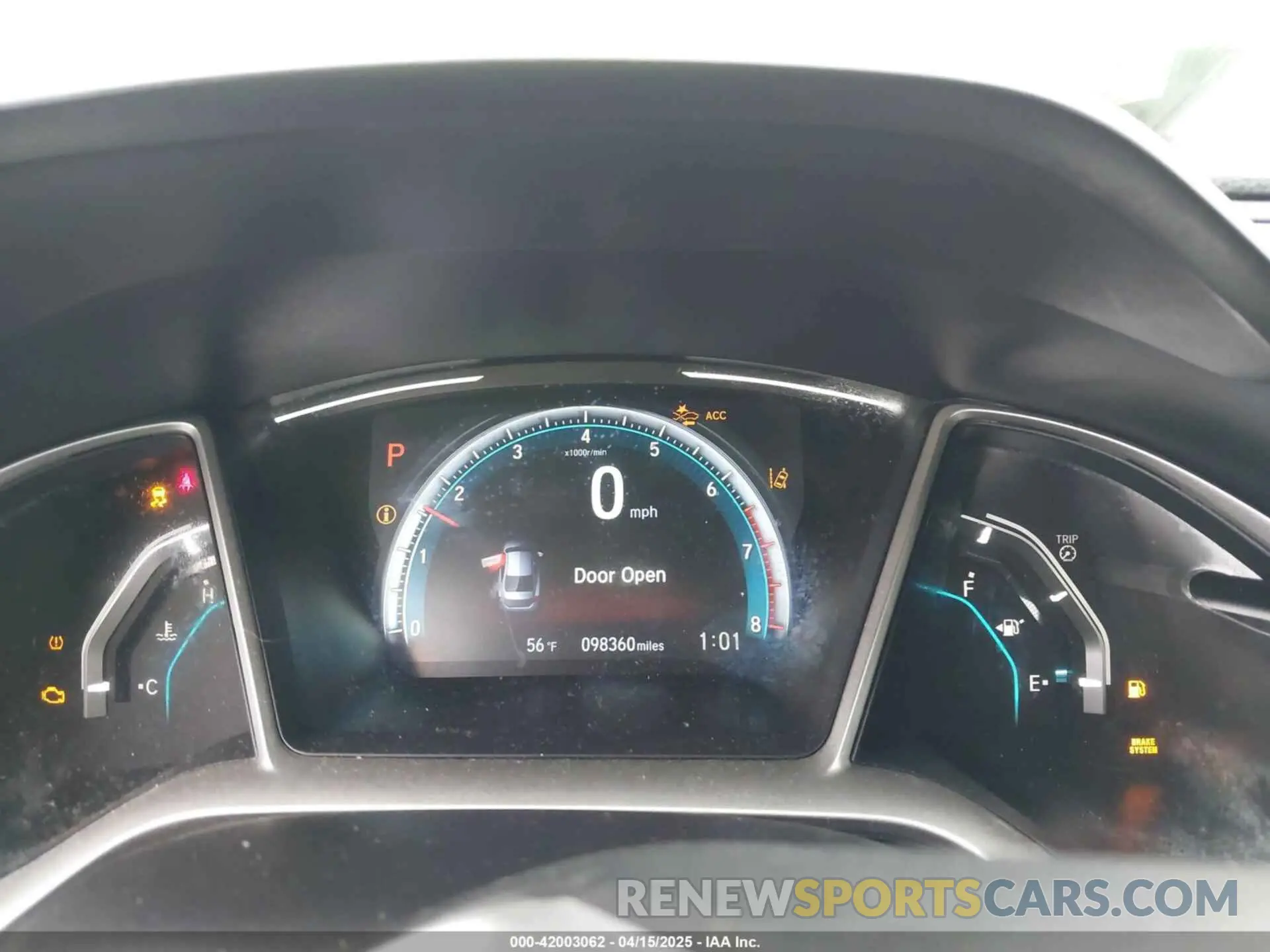 7 Photograph of a damaged car 19XFC1F31KE216118 HONDA CIVIC 2019