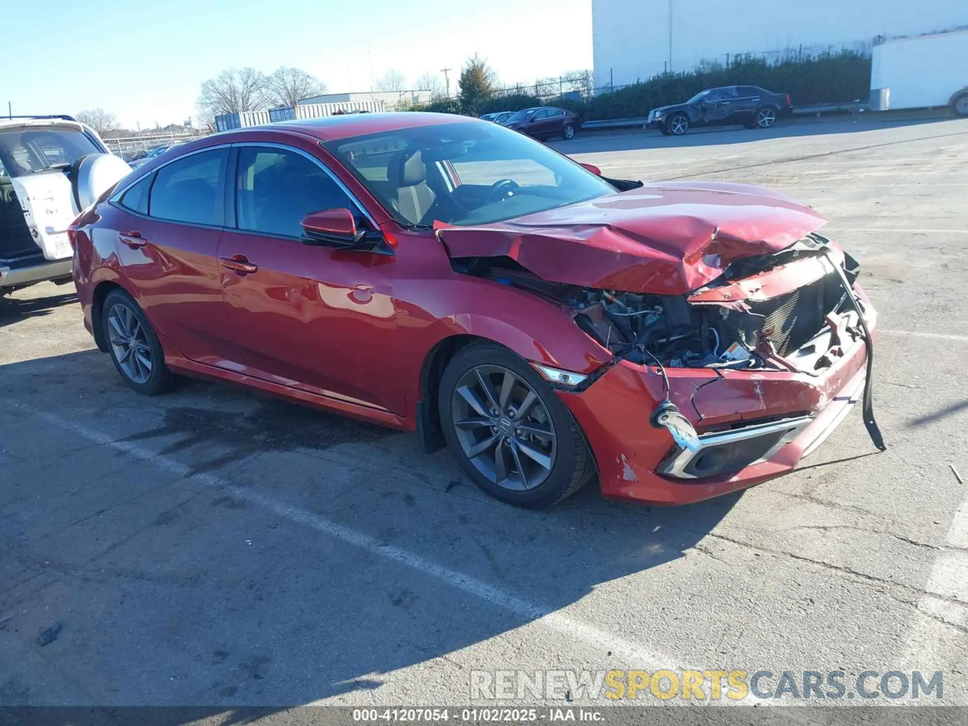 1 Photograph of a damaged car 19XFC1F33KE004367 HONDA CIVIC 2019