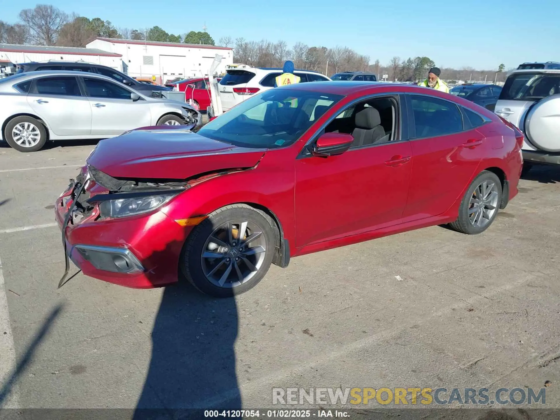 2 Photograph of a damaged car 19XFC1F33KE004367 HONDA CIVIC 2019