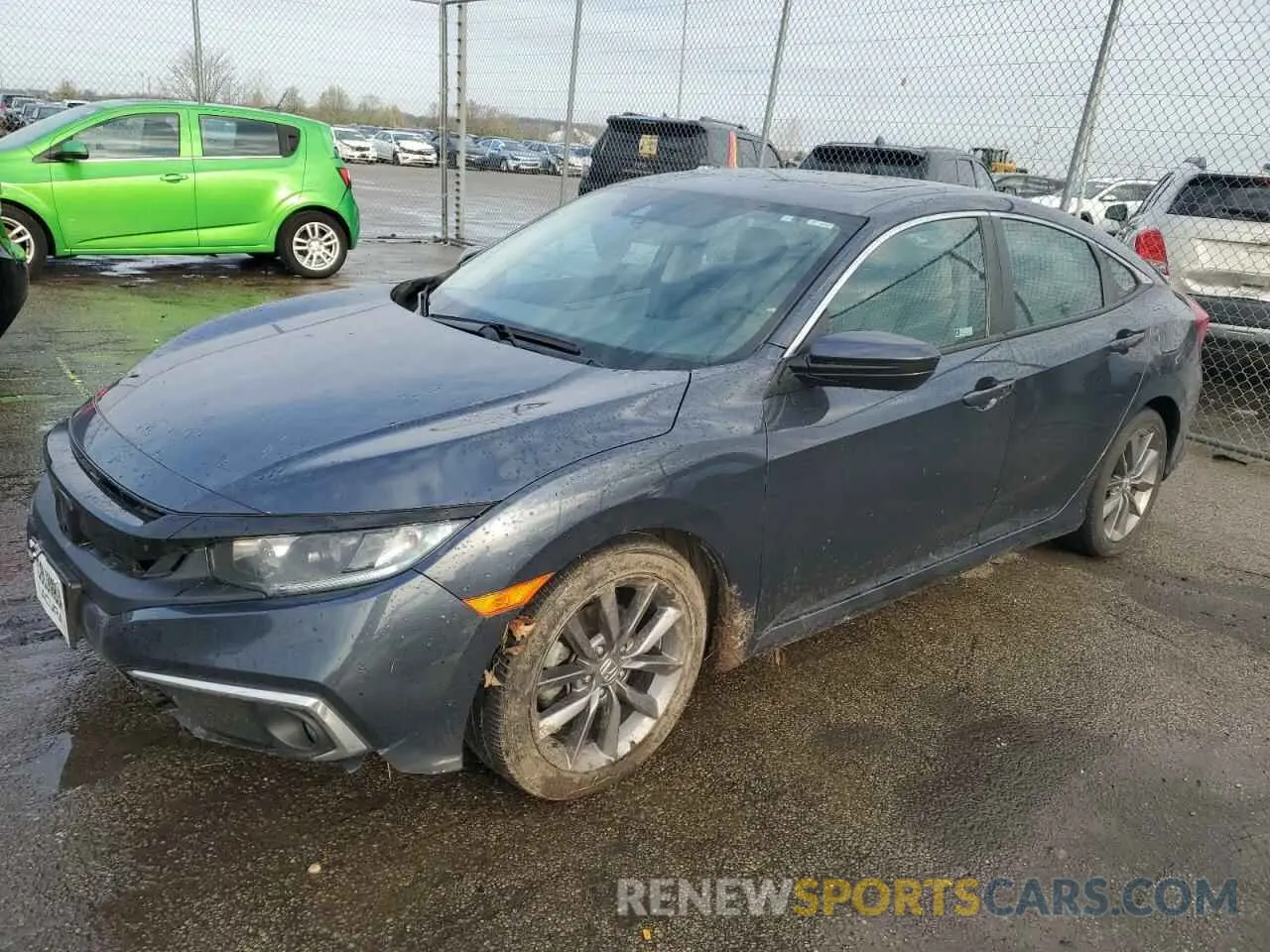 1 Photograph of a damaged car 19XFC1F33KE016213 HONDA CIVIC 2019