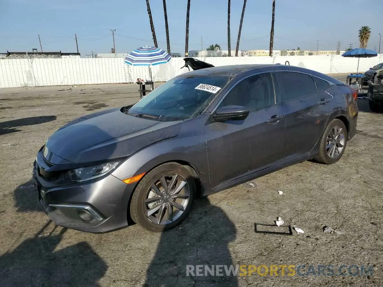 1 Photograph of a damaged car 19XFC1F34KE008797 HONDA CIVIC 2019
