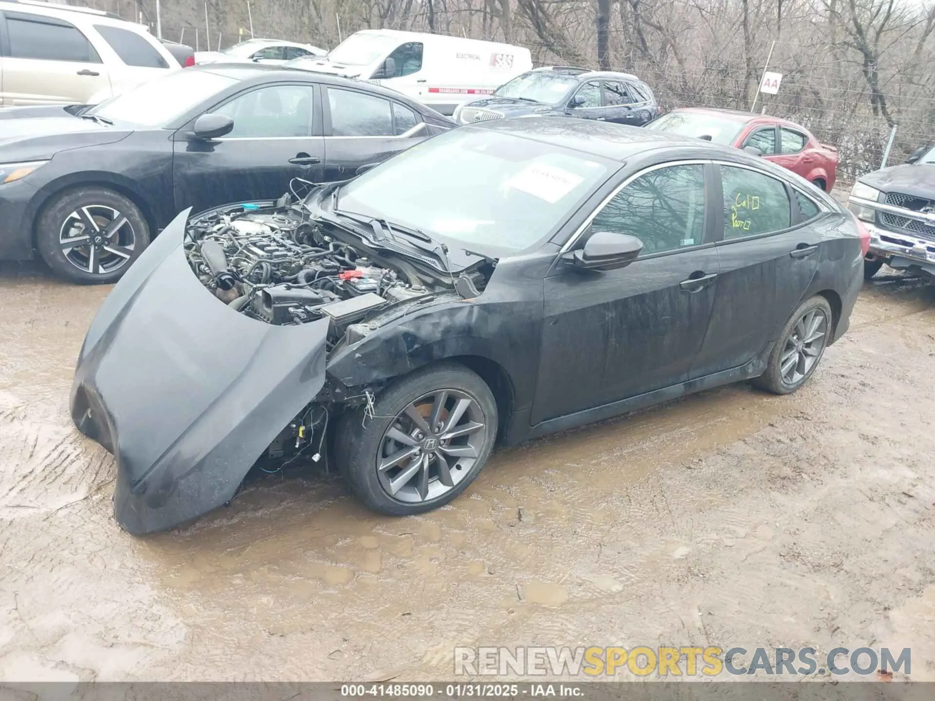 2 Photograph of a damaged car 19XFC1F34KE014454 HONDA CIVIC 2019
