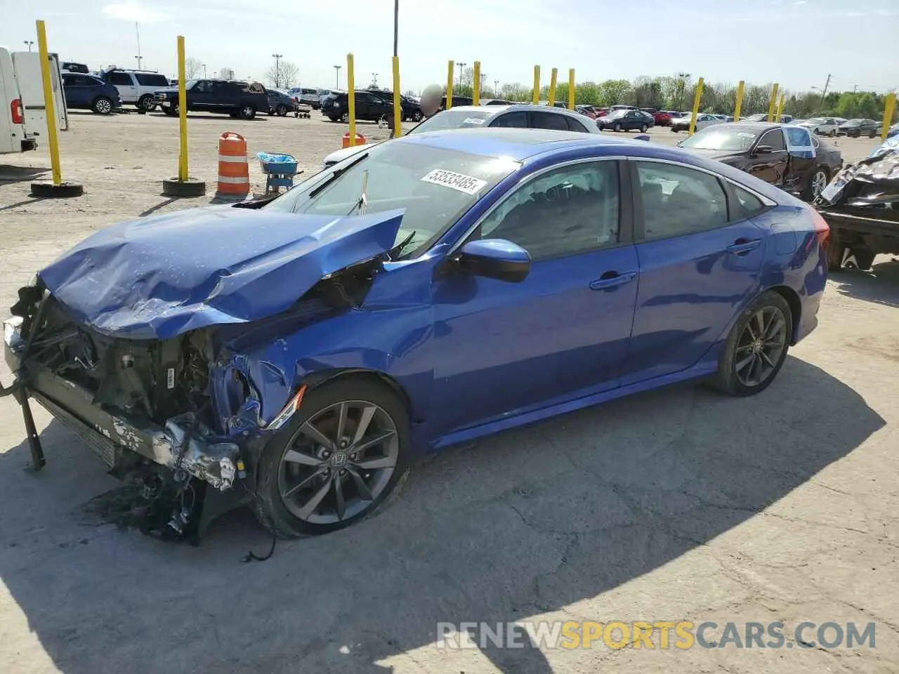 1 Фотография поврежденного автомобиля 19XFC1F34KE017631 HONDA CIVIC 2019
