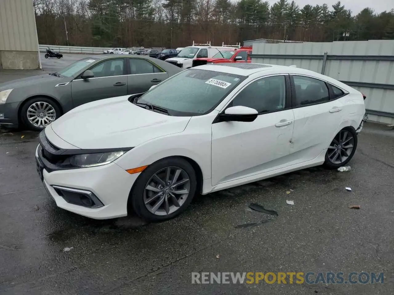 1 Photograph of a damaged car 19XFC1F34KE212953 HONDA CIVIC 2019