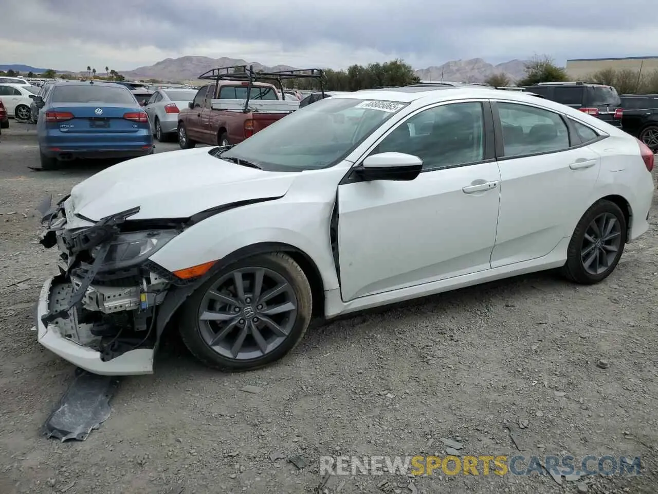 1 Photograph of a damaged car 19XFC1F34KE217148 HONDA CIVIC 2019