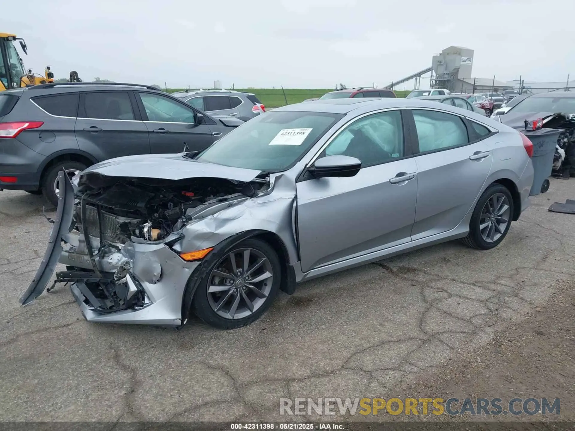 2 Photograph of a damaged car 19XFC1F35KE002670 HONDA CIVIC 2019