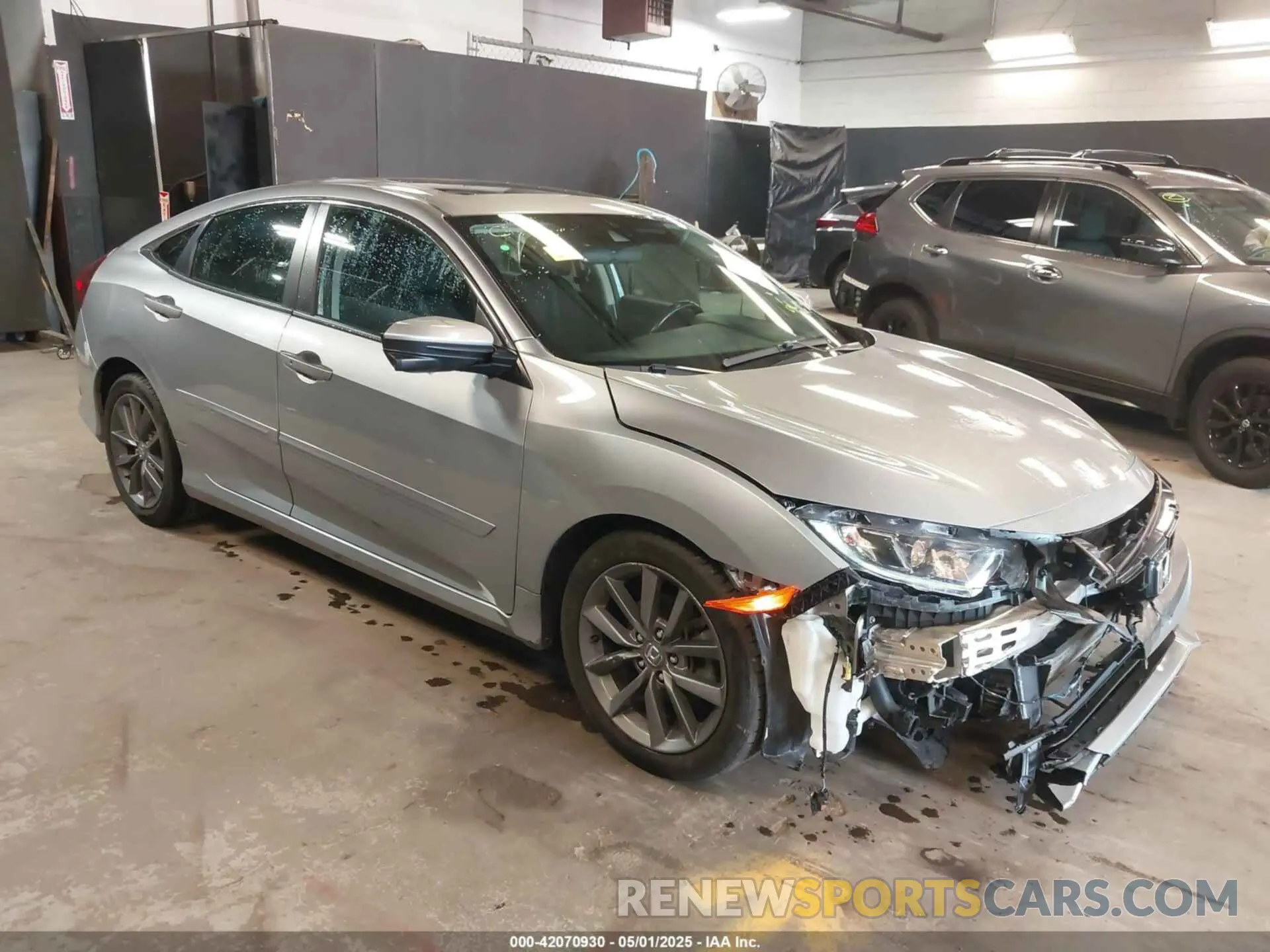 1 Photograph of a damaged car 19XFC1F36KE210878 HONDA CIVIC 2019