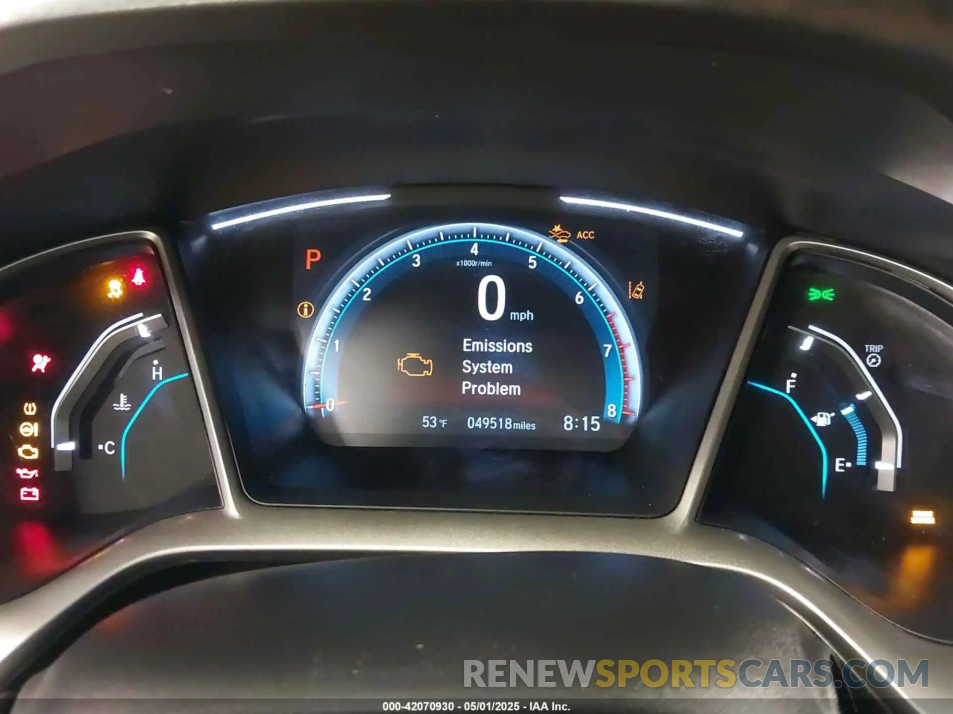 7 Photograph of a damaged car 19XFC1F36KE210878 HONDA CIVIC 2019
