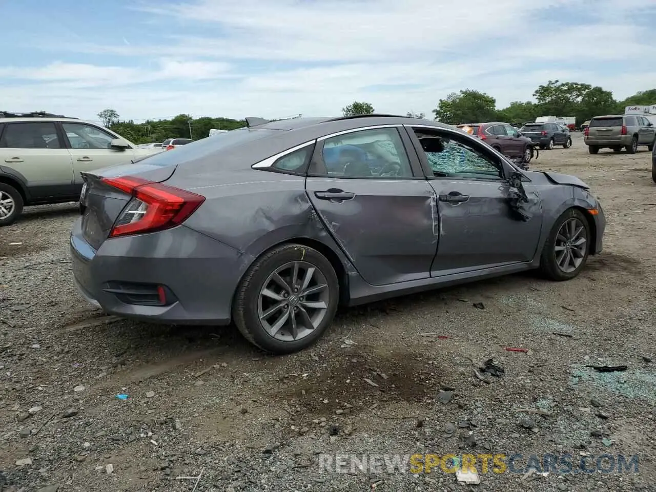 3 Фотография поврежденного автомобиля 19XFC1F36KE212839 HONDA CIVIC 2019
