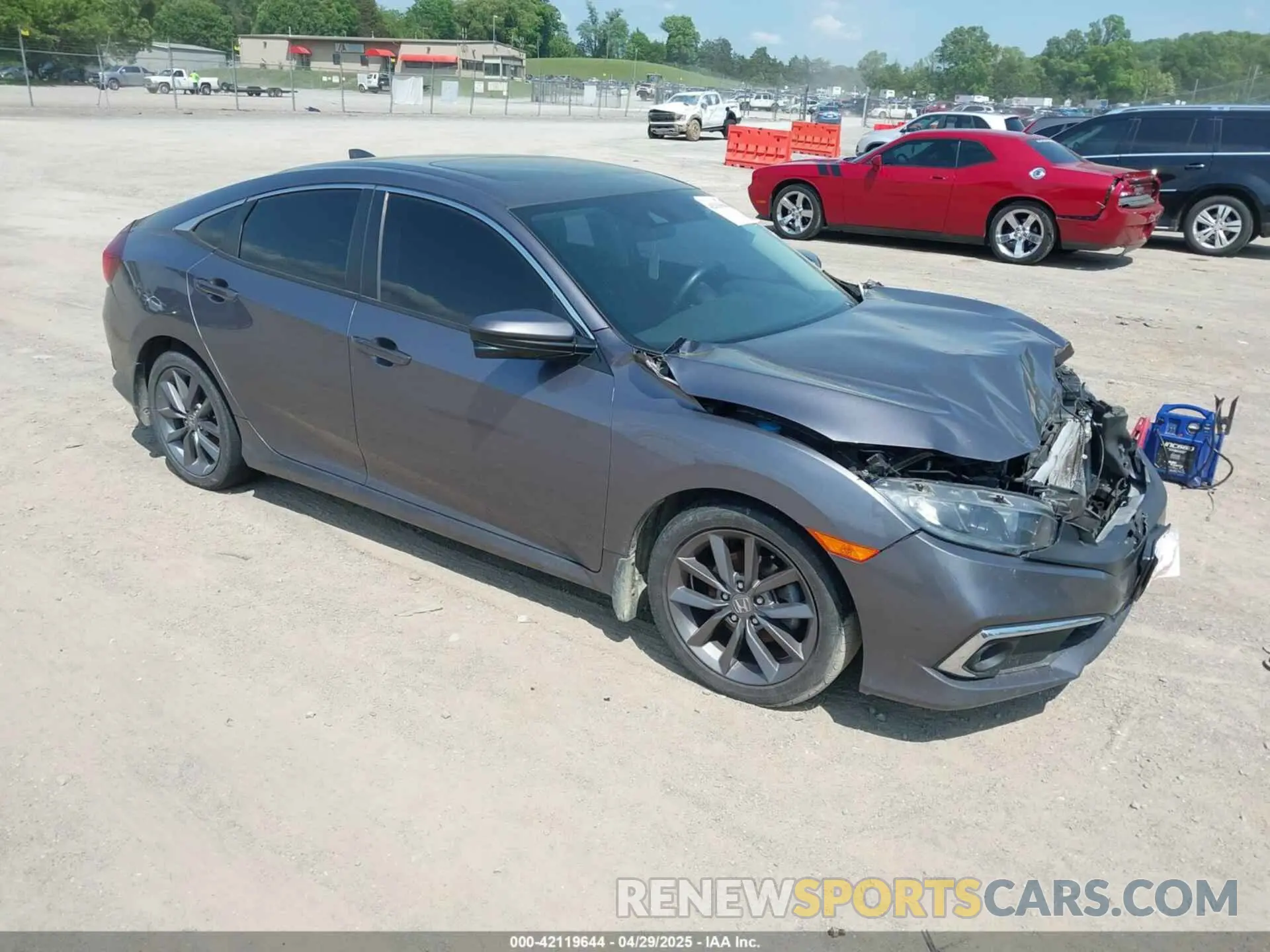 1 Photograph of a damaged car 19XFC1F38KE011489 HONDA CIVIC 2019