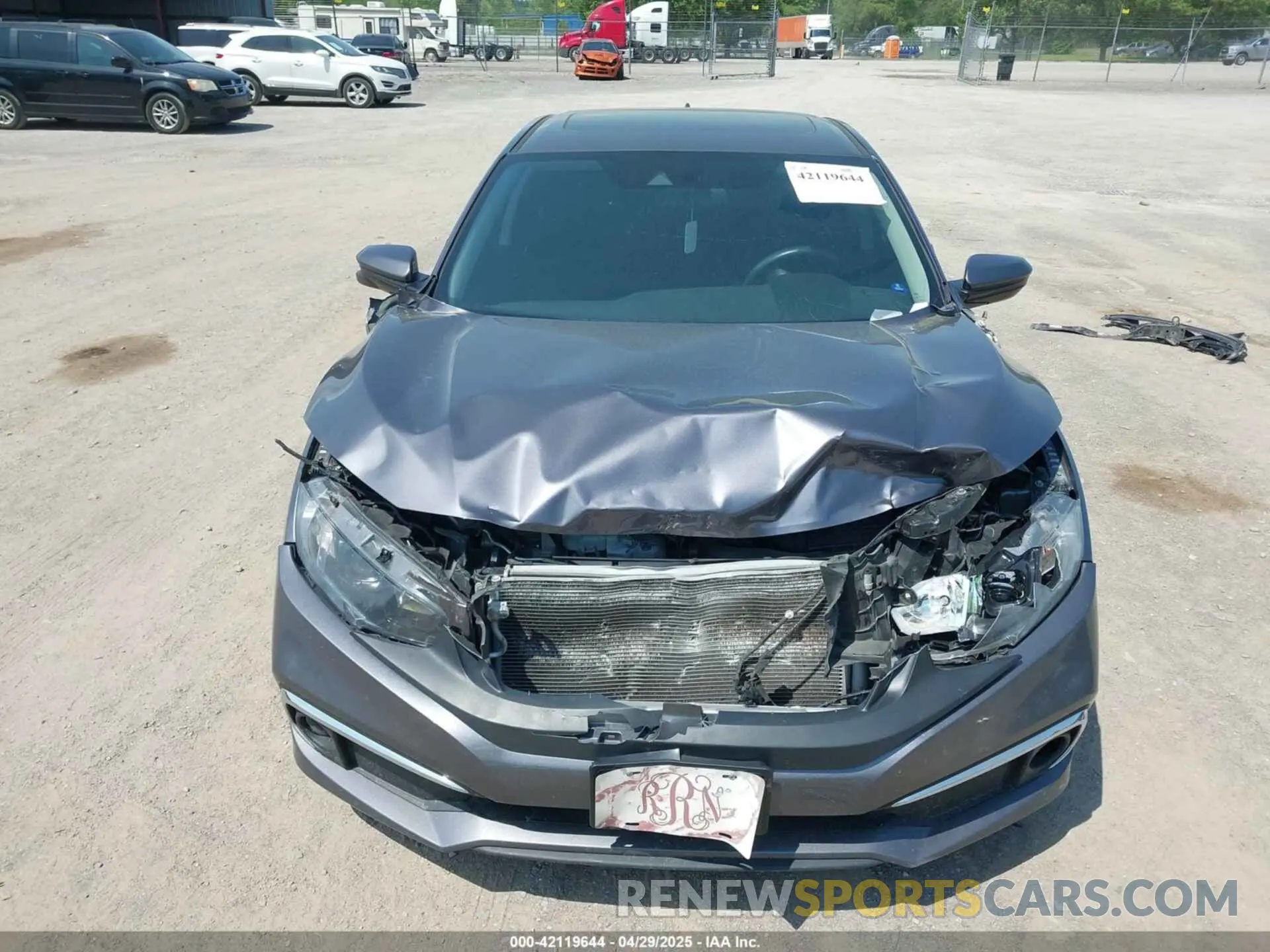 12 Photograph of a damaged car 19XFC1F38KE011489 HONDA CIVIC 2019