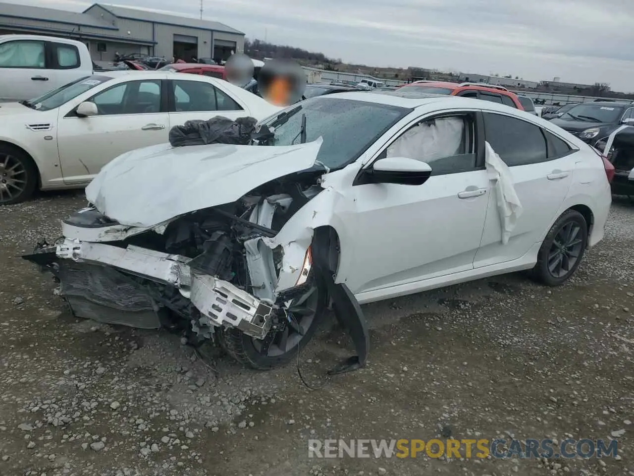 1 Photograph of a damaged car 19XFC1F38KE015266 HONDA CIVIC 2019