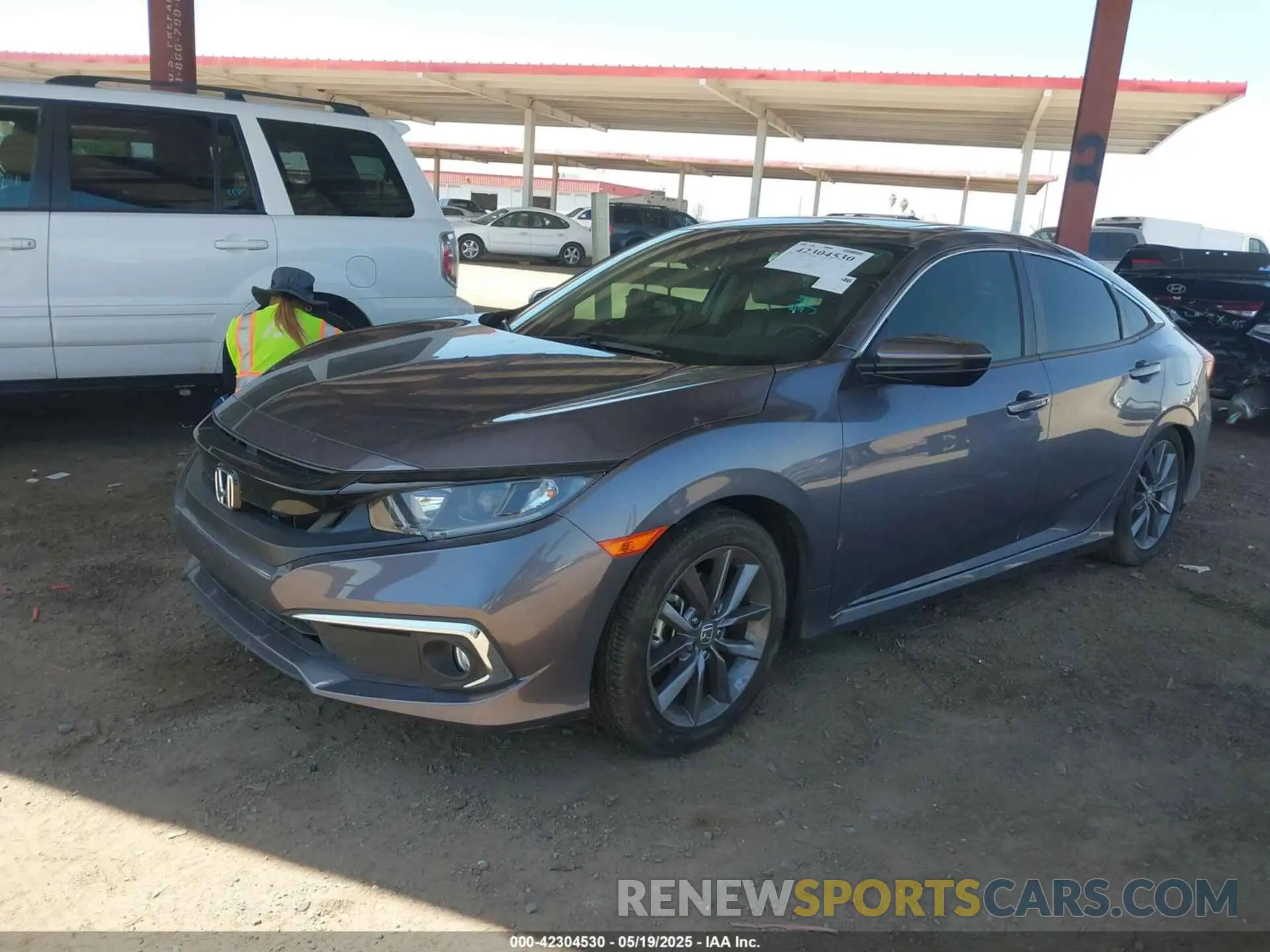 2 Photograph of a damaged car 19XFC1F38KE017275 HONDA CIVIC 2019
