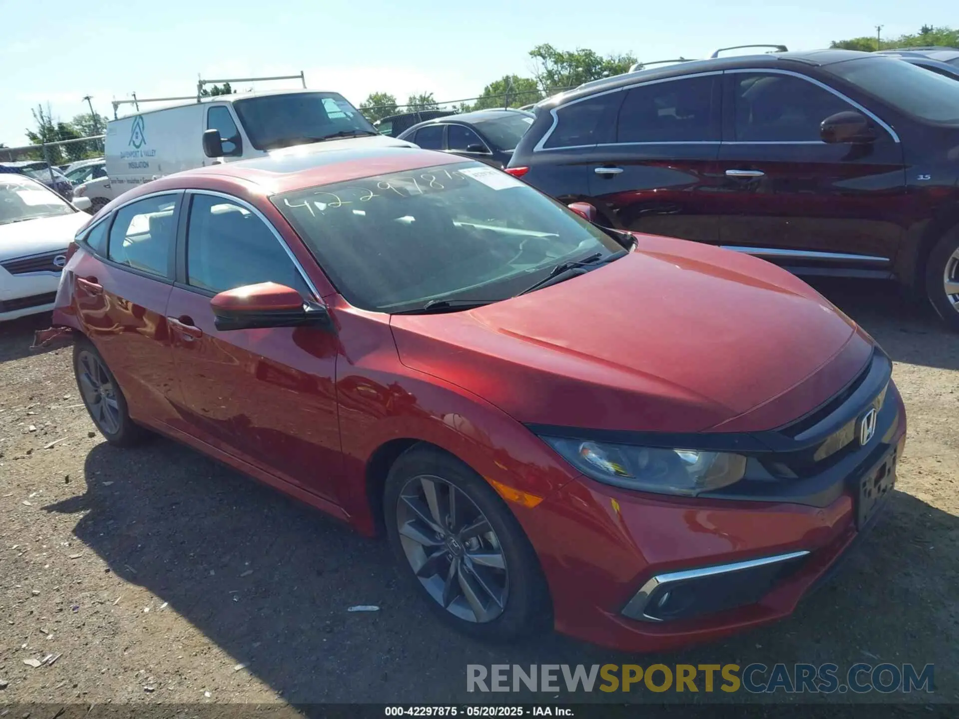 1 Photograph of a damaged car 19XFC1F38KE019091 HONDA CIVIC 2019