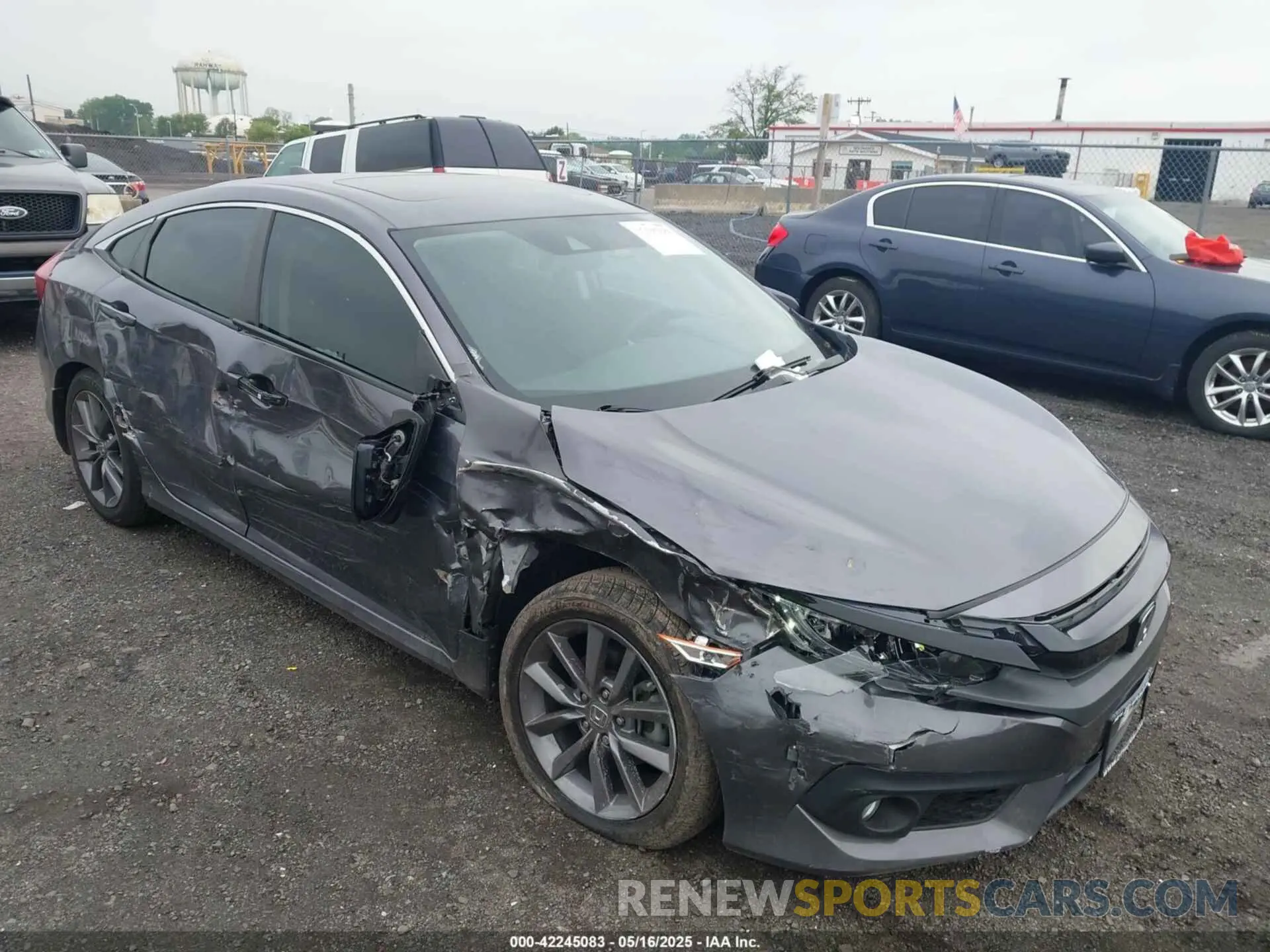1 Photograph of a damaged car 19XFC1F3XKE013342 HONDA CIVIC 2019