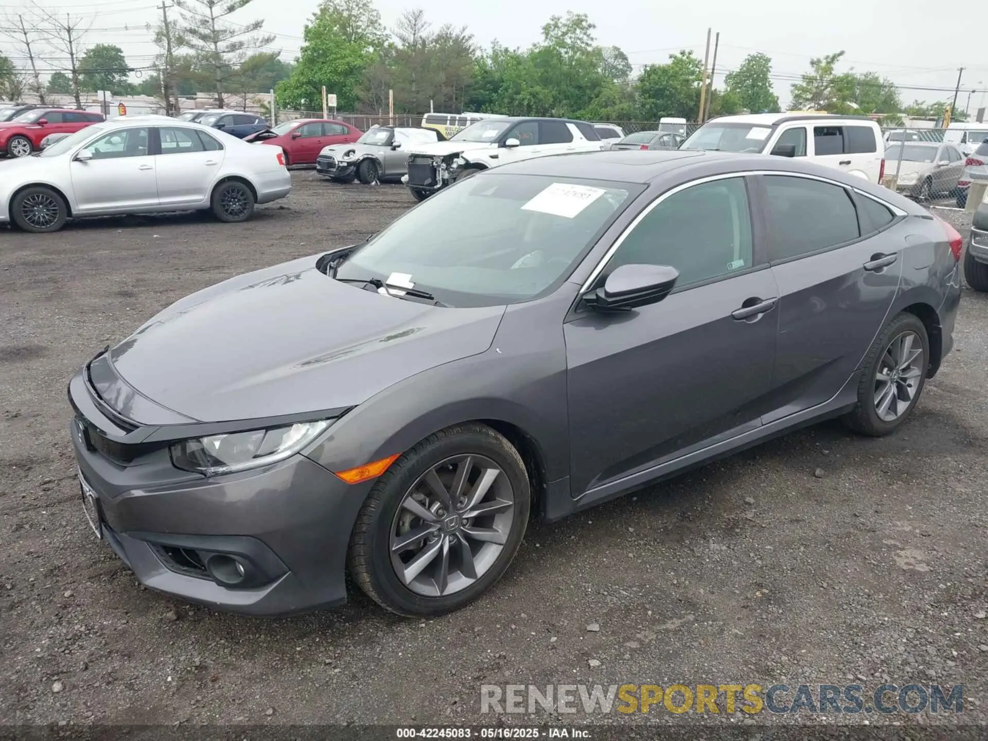 2 Photograph of a damaged car 19XFC1F3XKE013342 HONDA CIVIC 2019