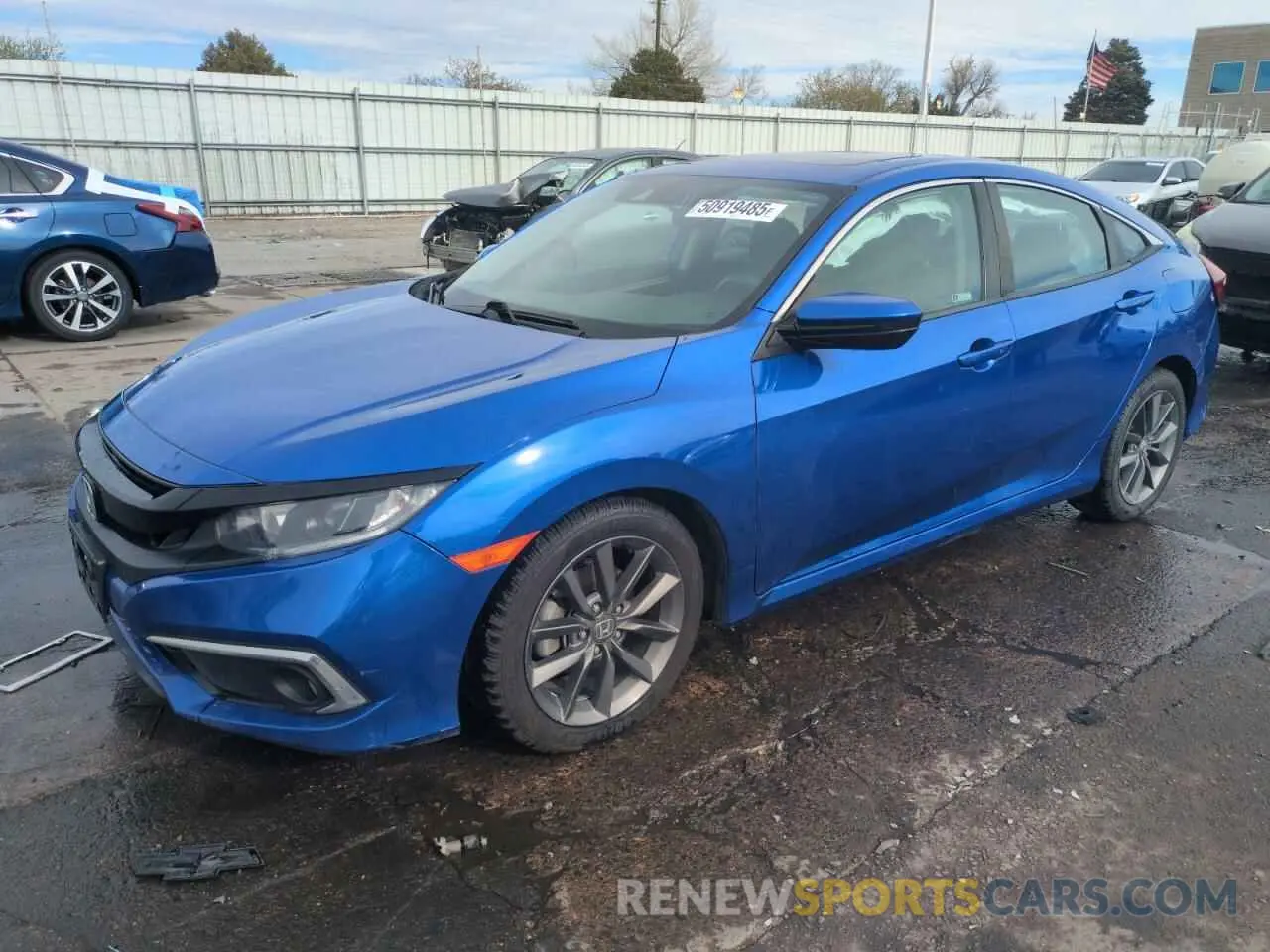 1 Photograph of a damaged car 19XFC1F3XKE201729 HONDA CIVIC 2019