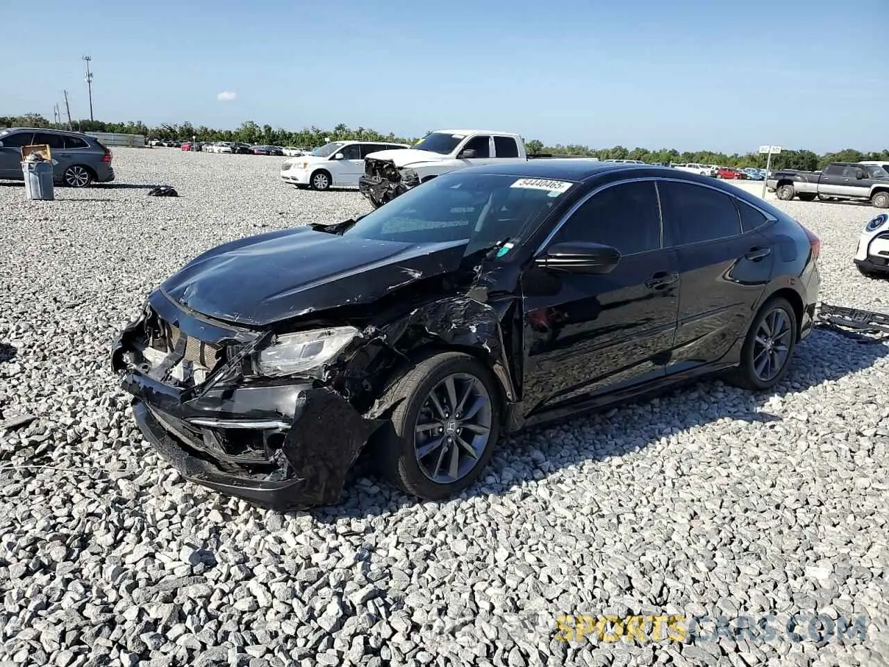 1 Photograph of a damaged car 19XFC1F70KE011067 HONDA CIVIC 2019