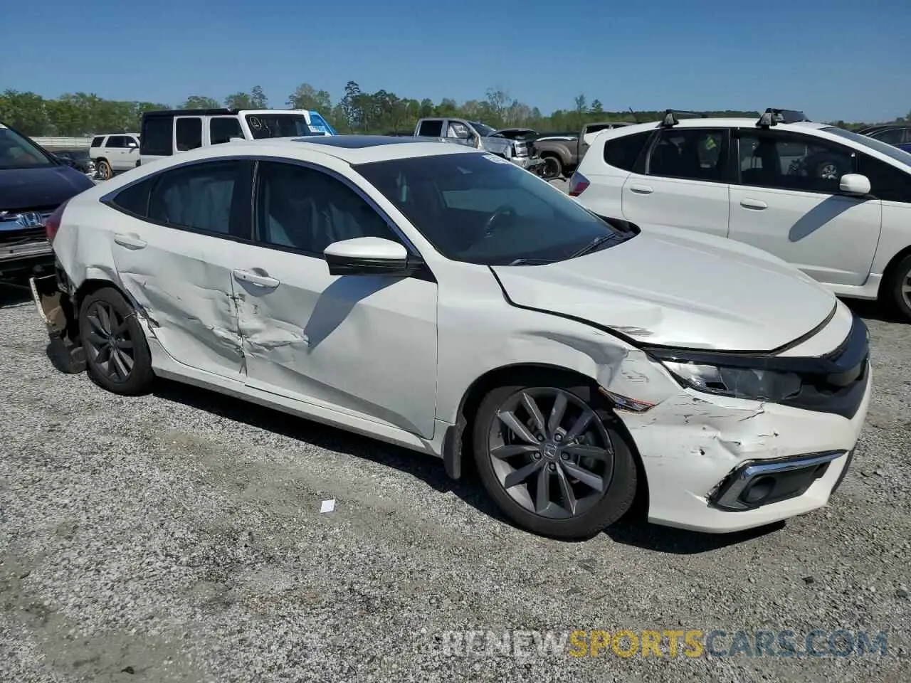 4 Фотография поврежденного автомобиля 19XFC1F72KE001818 HONDA CIVIC 2019