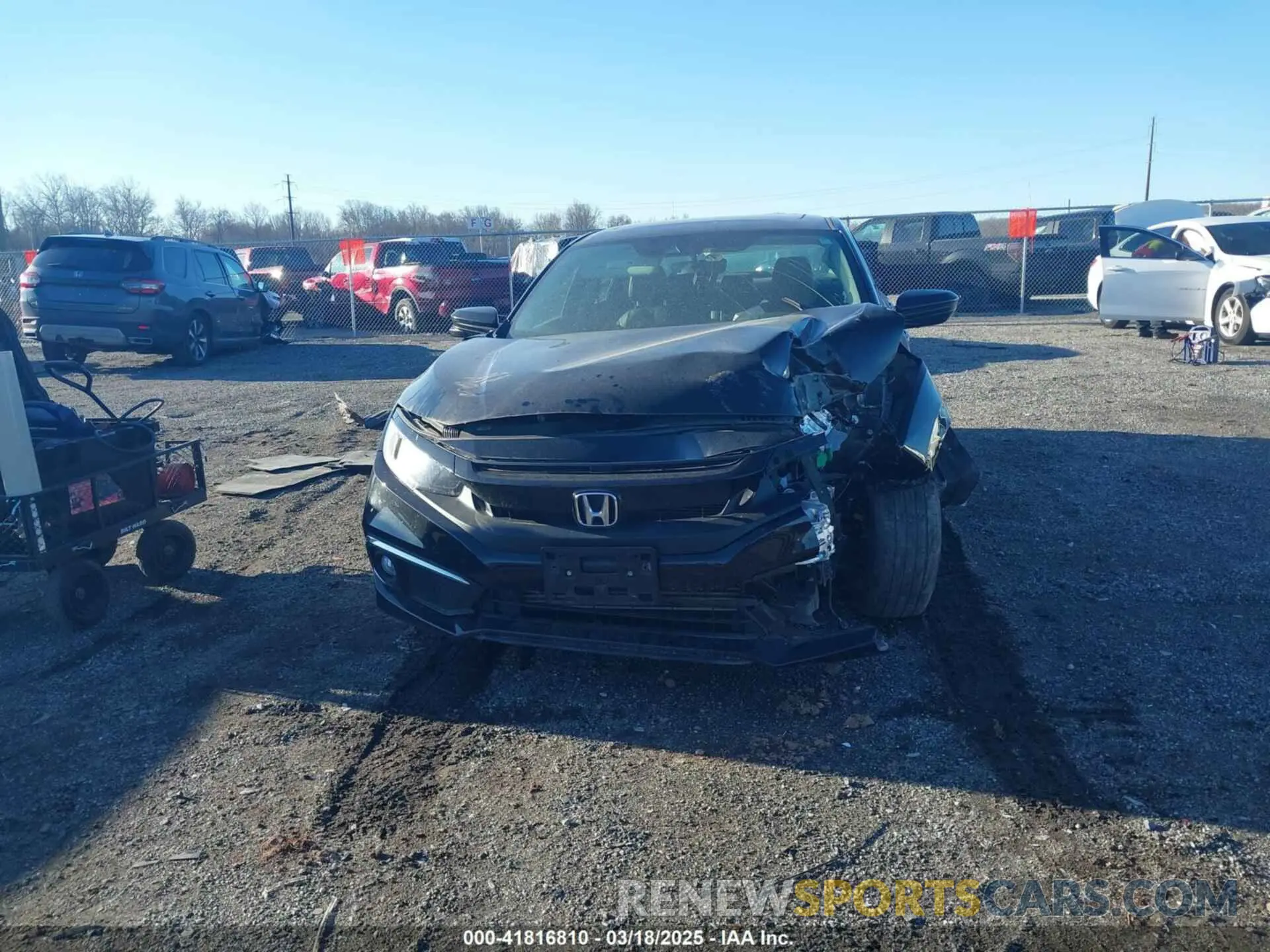 12 Photograph of a damaged car 19XFC1F73KE211652 HONDA CIVIC 2019