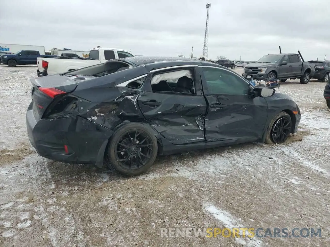 3 Photograph of a damaged car 19XFC1F75KE016295 HONDA CIVIC 2019