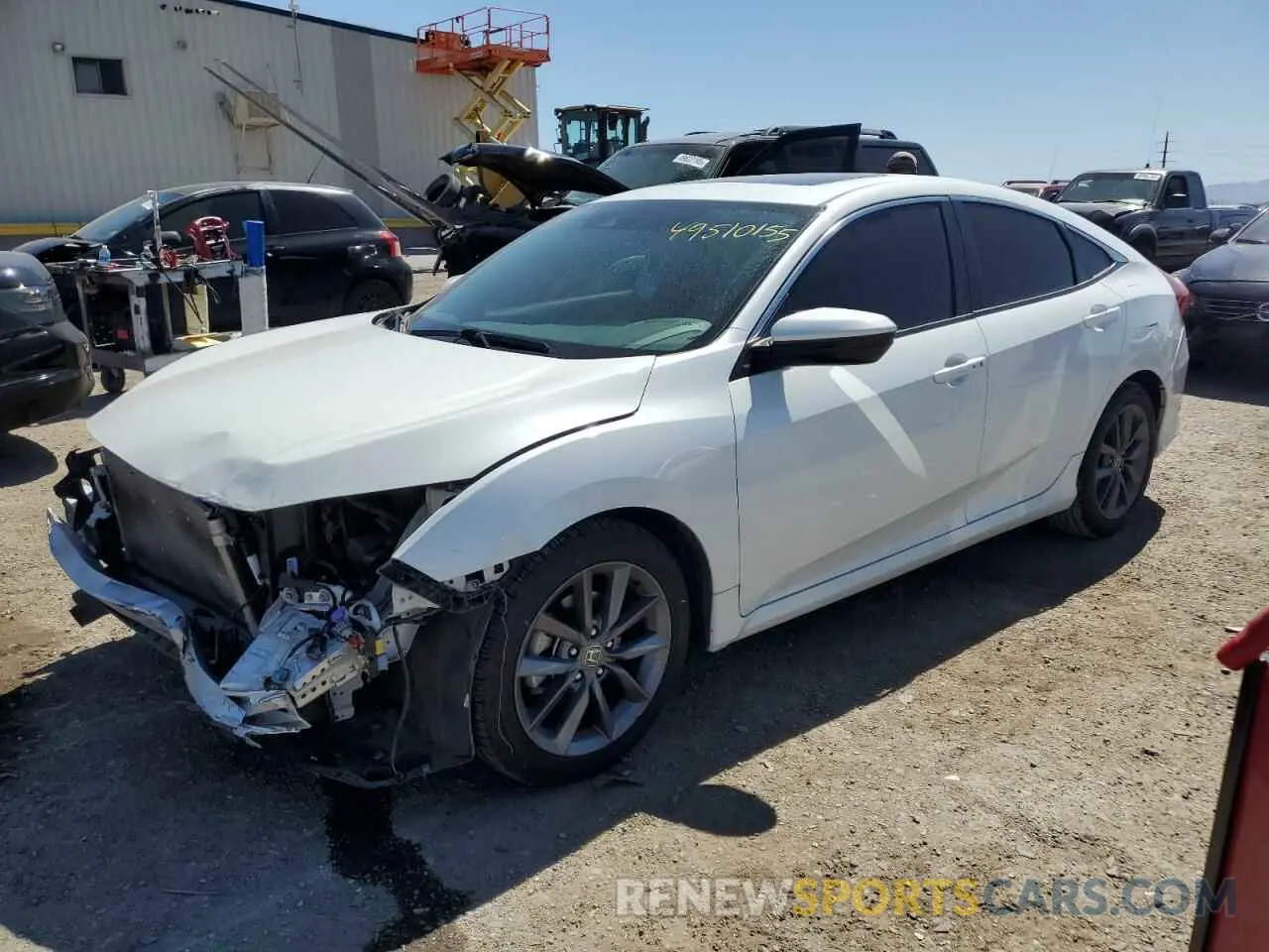 1 Photograph of a damaged car 19XFC1F76KE004012 HONDA CIVIC 2019