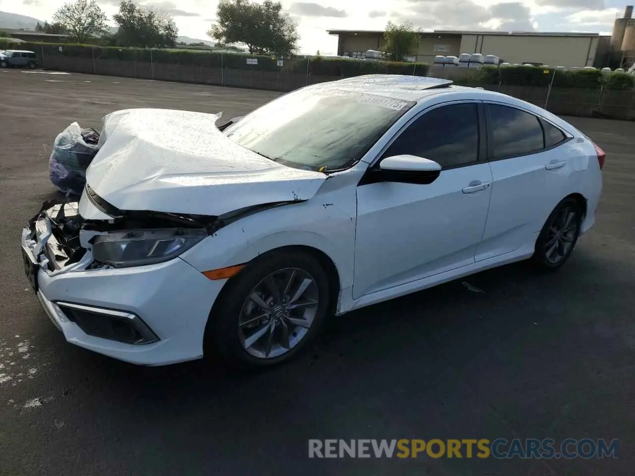 1 Photograph of a damaged car 19XFC1F76KE215713 HONDA CIVIC 2019