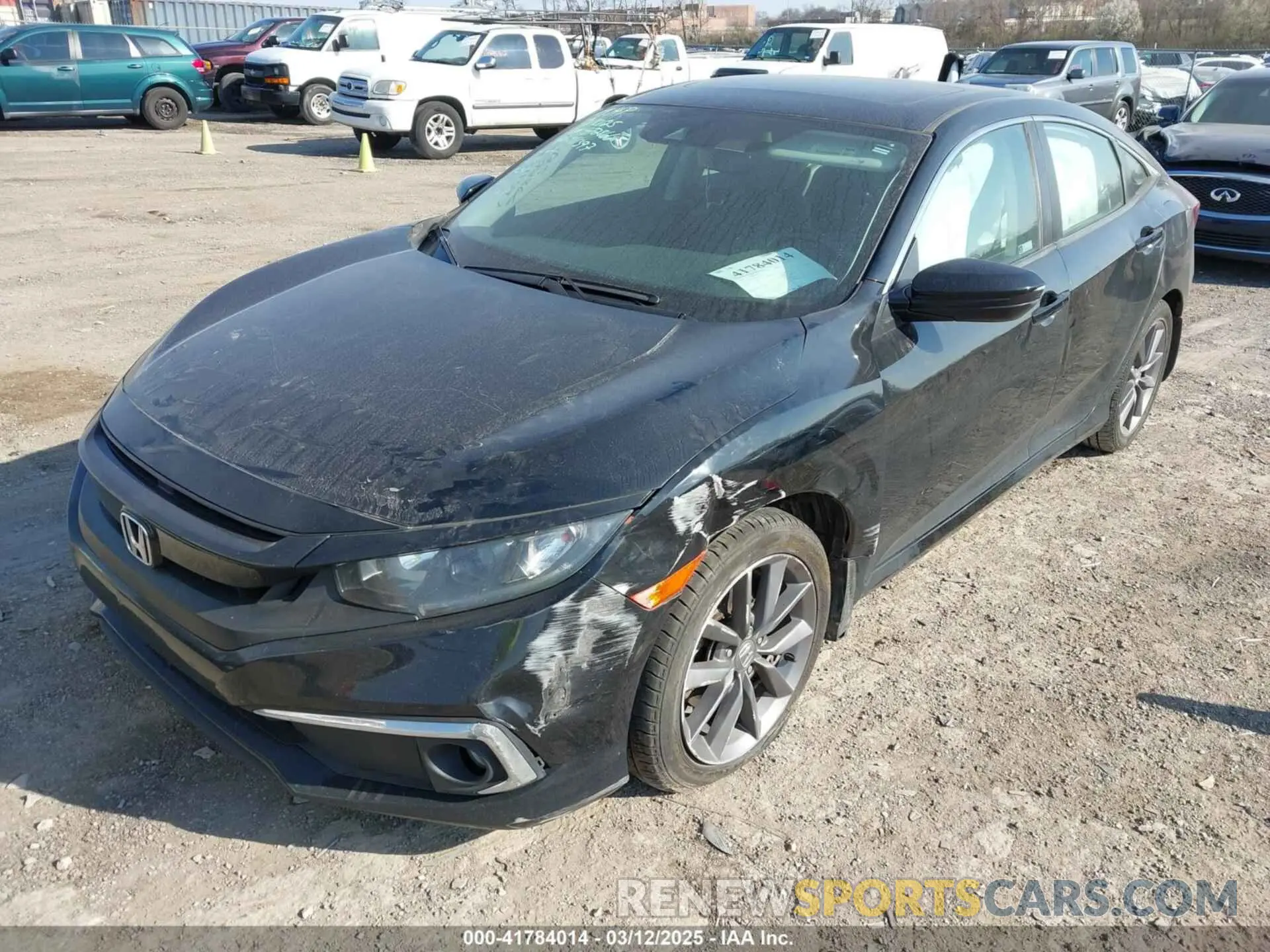 2 Photograph of a damaged car 19XFC1F7XKE011397 HONDA CIVIC 2019